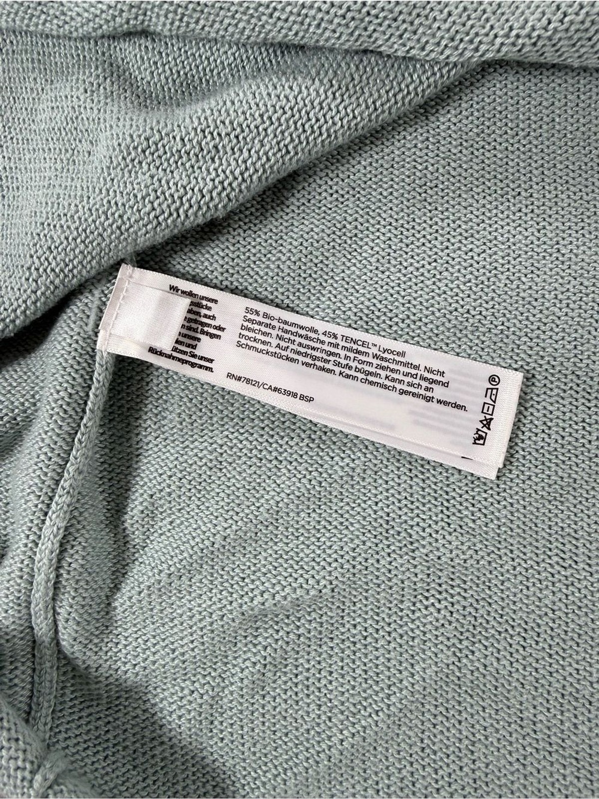 Eileen Fisher Organic Cotton & TENCEL™ Blend Sweater- Arctic Blue – Size 1X