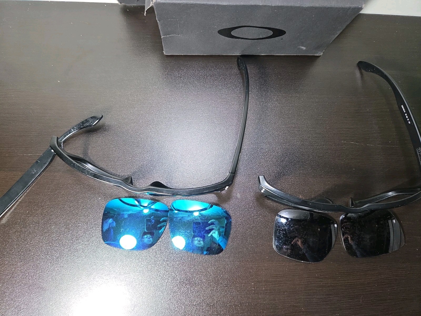 Oakley Holbrook BLACK Frames And Lenses Lot FOR PARTS ONLY