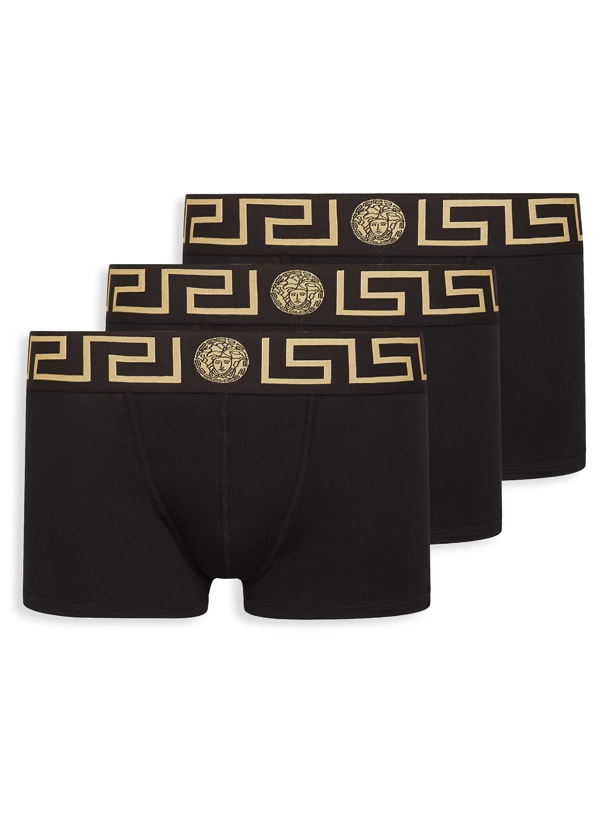 2026 Summer SALE Genuine NEW Versace Black Boxer Briefs 3-Pack S-L