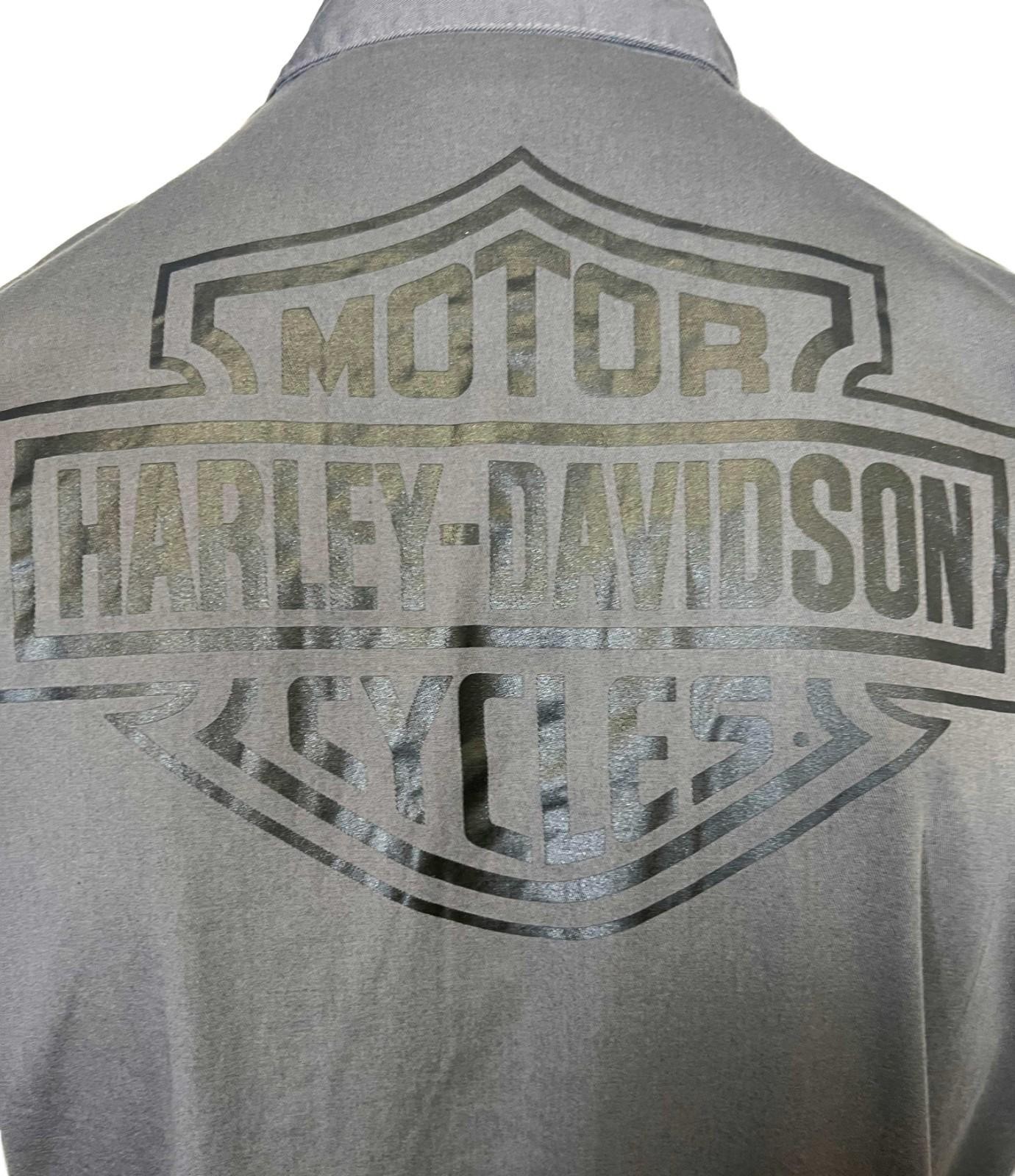 Harley-Davidson Men’s Dark Grey Vest Logo Patch Sleeveless Shirt (S68)
