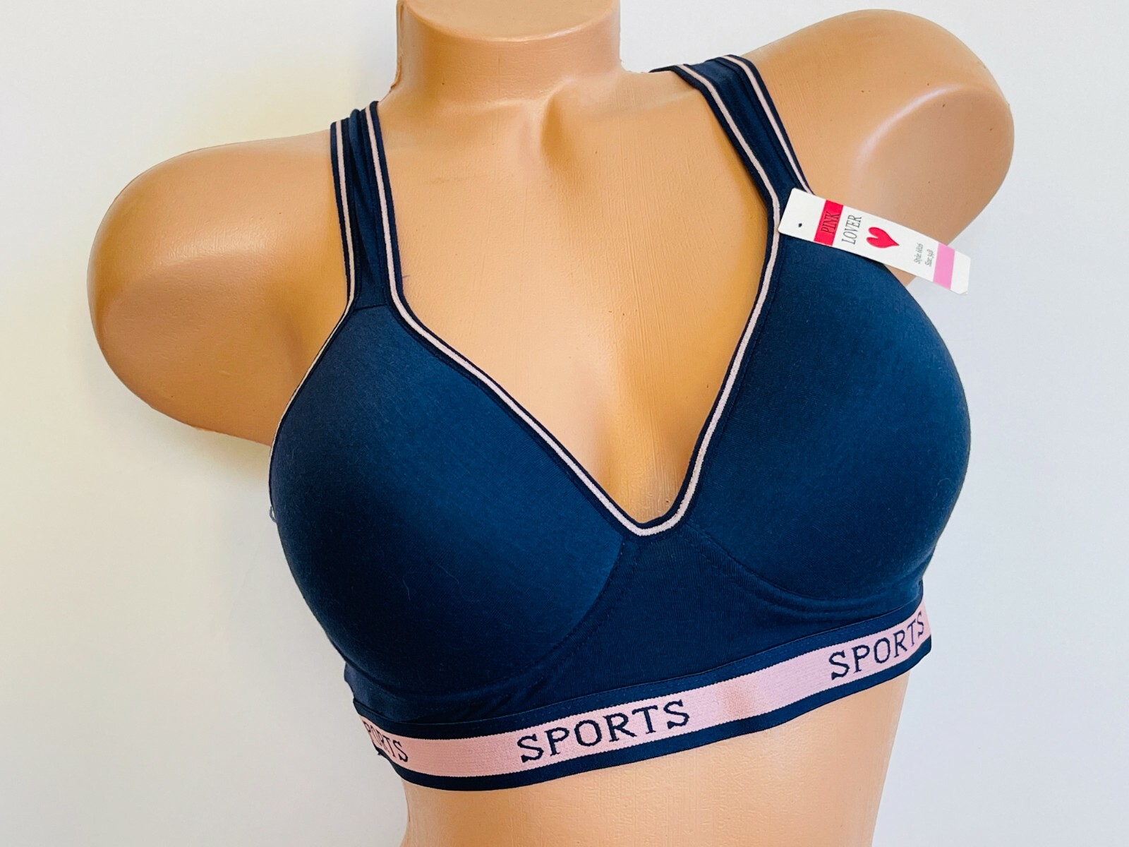 3/6 Pack Racerback Sports Bra Women’s High Impact Running Yoga Workout Bras 6826