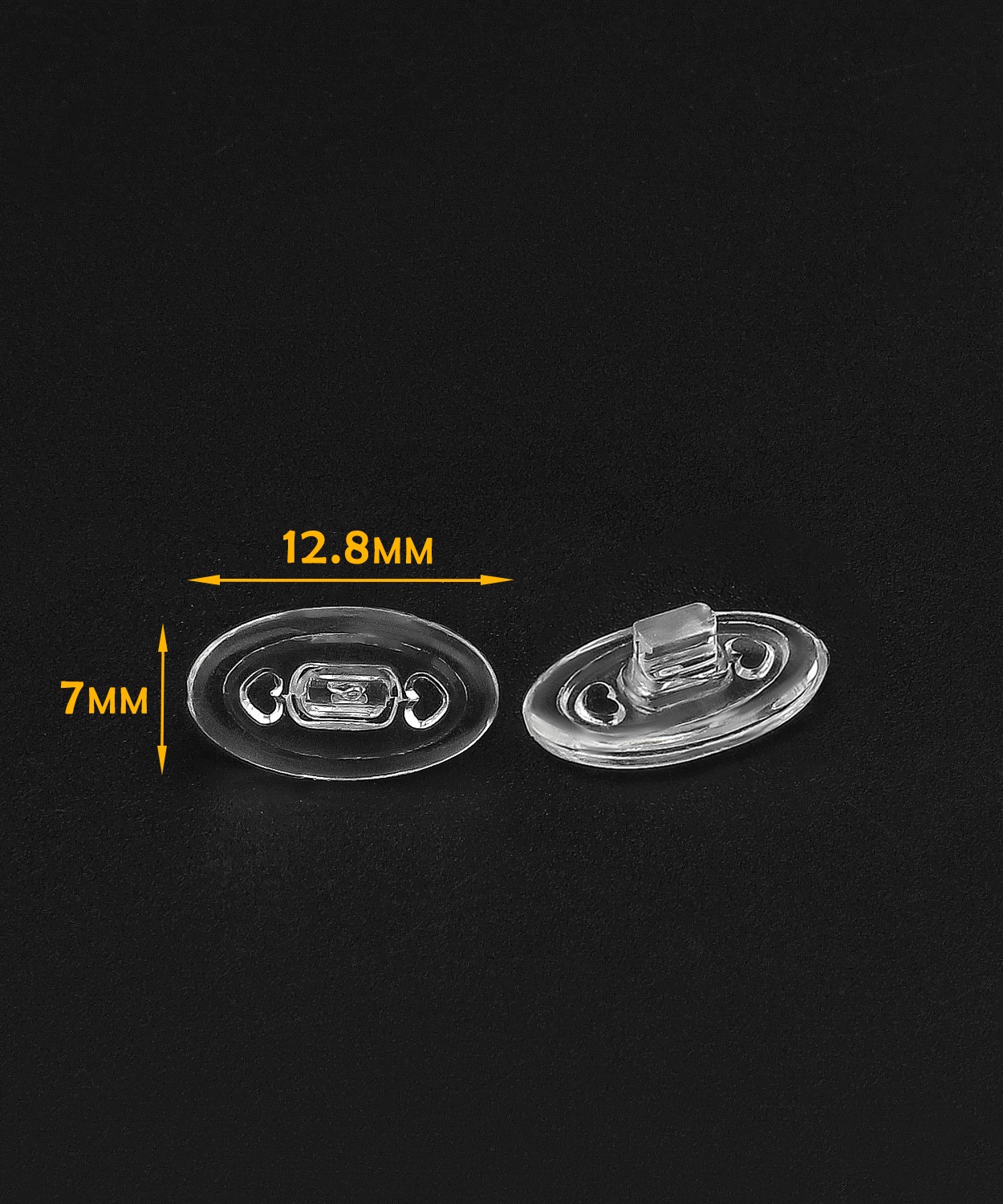 6 Pairs Clear Nose Pads Replacement Nose Piece for Oakley Socket 5.0/Socket 5.5