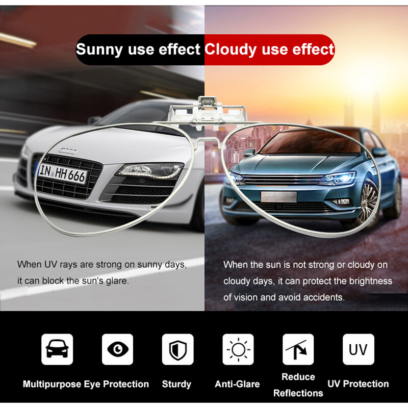 Polarized Clip On Sunglasses Anti-Glare Flip Up Lens for Prescription Glasses