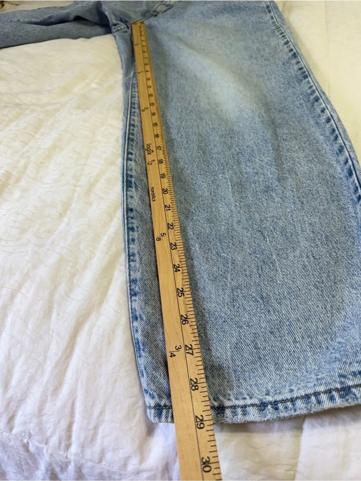 Levi’s Baggy Dad Jeans Womens 28 Light Wash High Rise Relaxed Wide Leg Denim