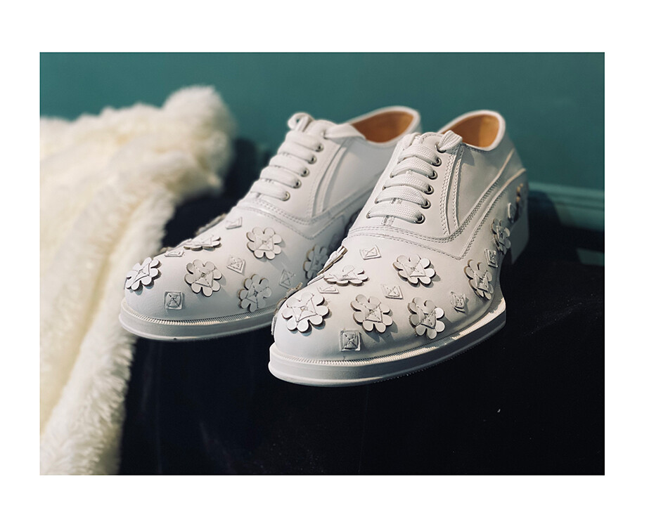 Mens Retro Oxfords Handmade Flower Dress Formal Real Leather Lace Up Party Shoes