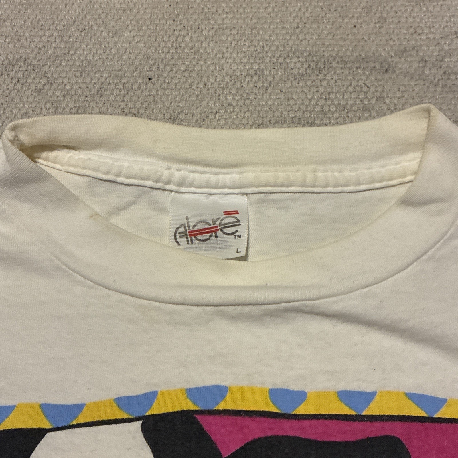 Vintage 90s Cow Art Shirt L Moo White Shepherd