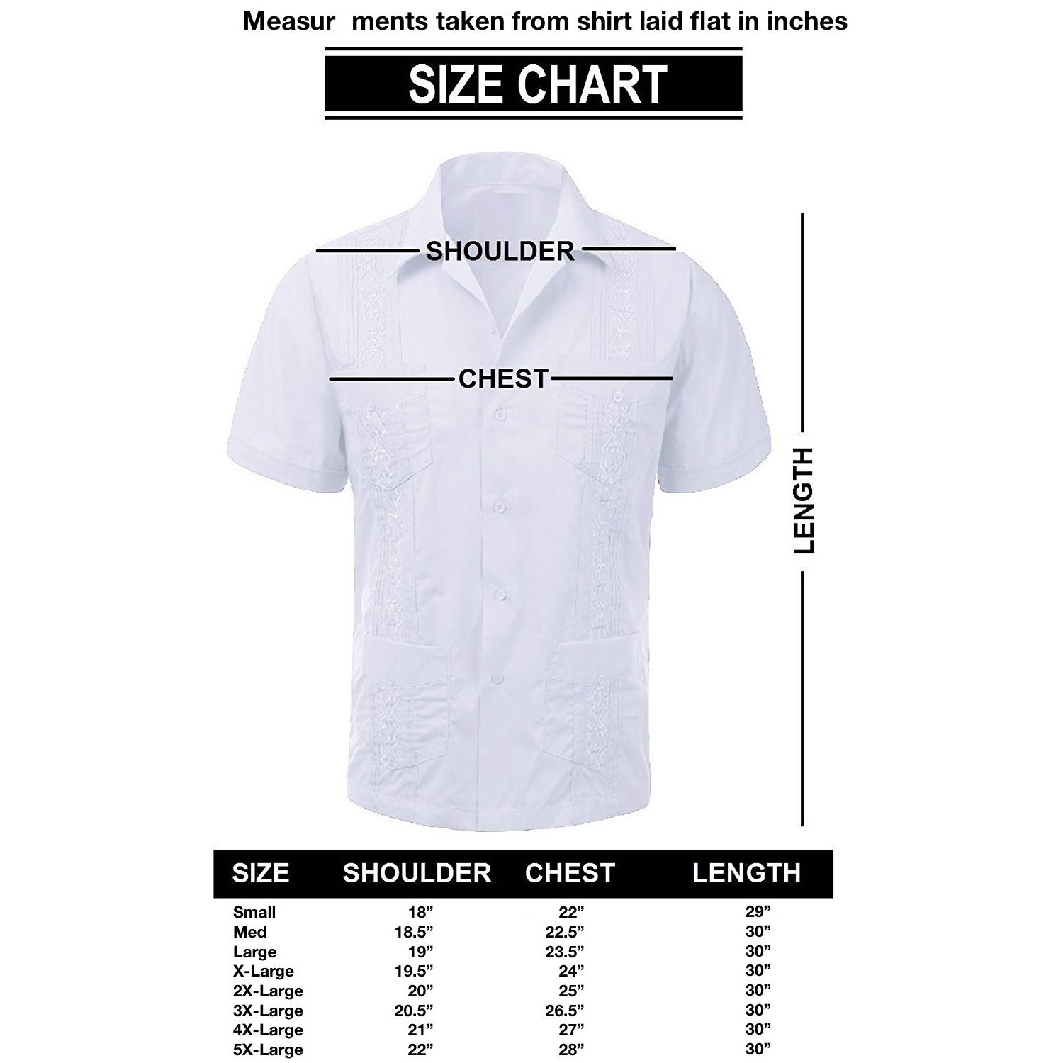 Guayabera Men’s Cuban Beach Wedding Short Sleeve Button-Up Casual Dress Shirt