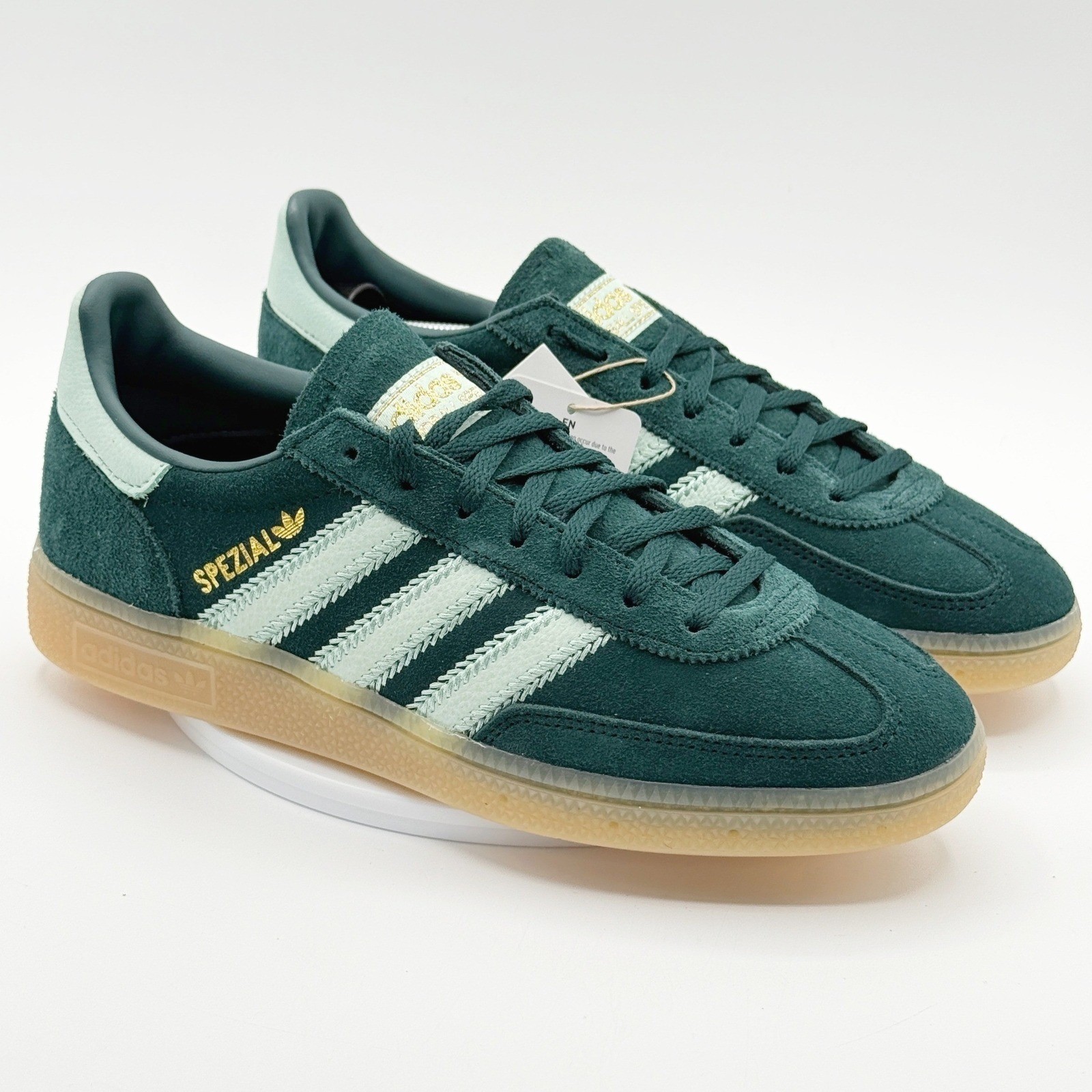 Adidas Handball Spezial W Sneaker Size 10 Aurora Ivy/Ash Green/Gum Women JR0847