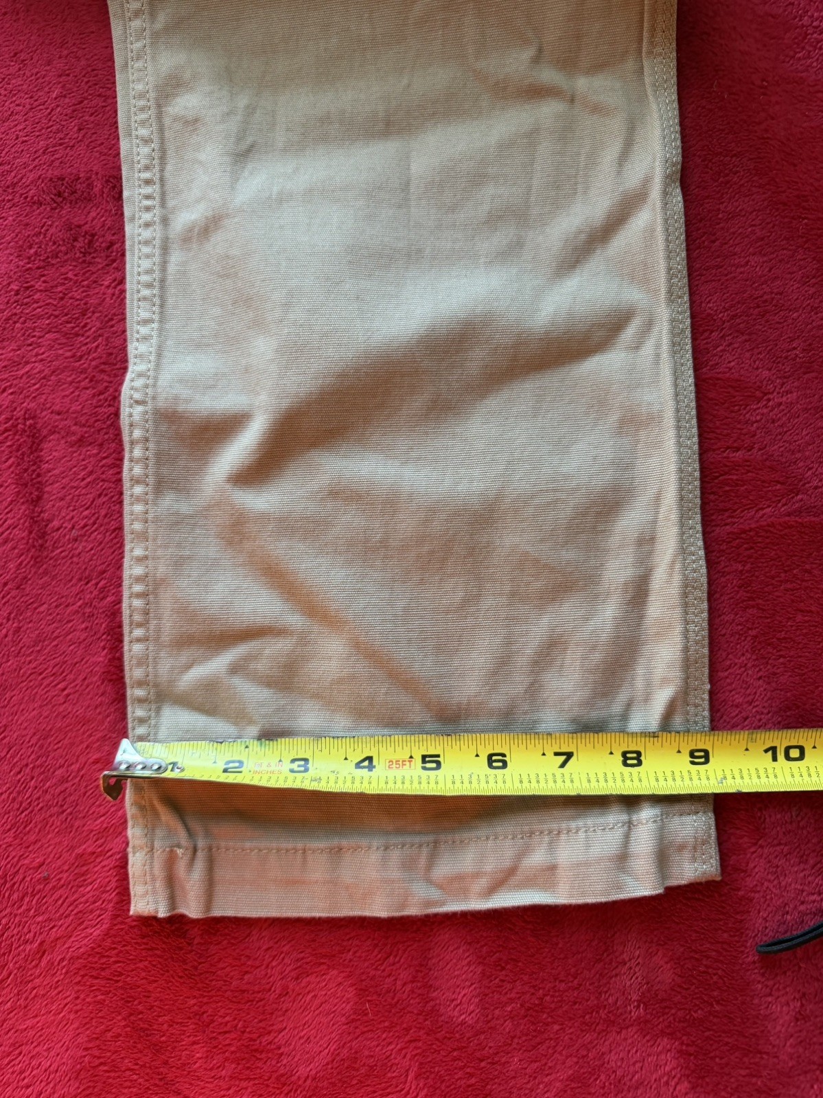 Carhartt Men’s Rugged Flex Canvas Work Pants Relaxed Fit Size 34×30 khaki NWT