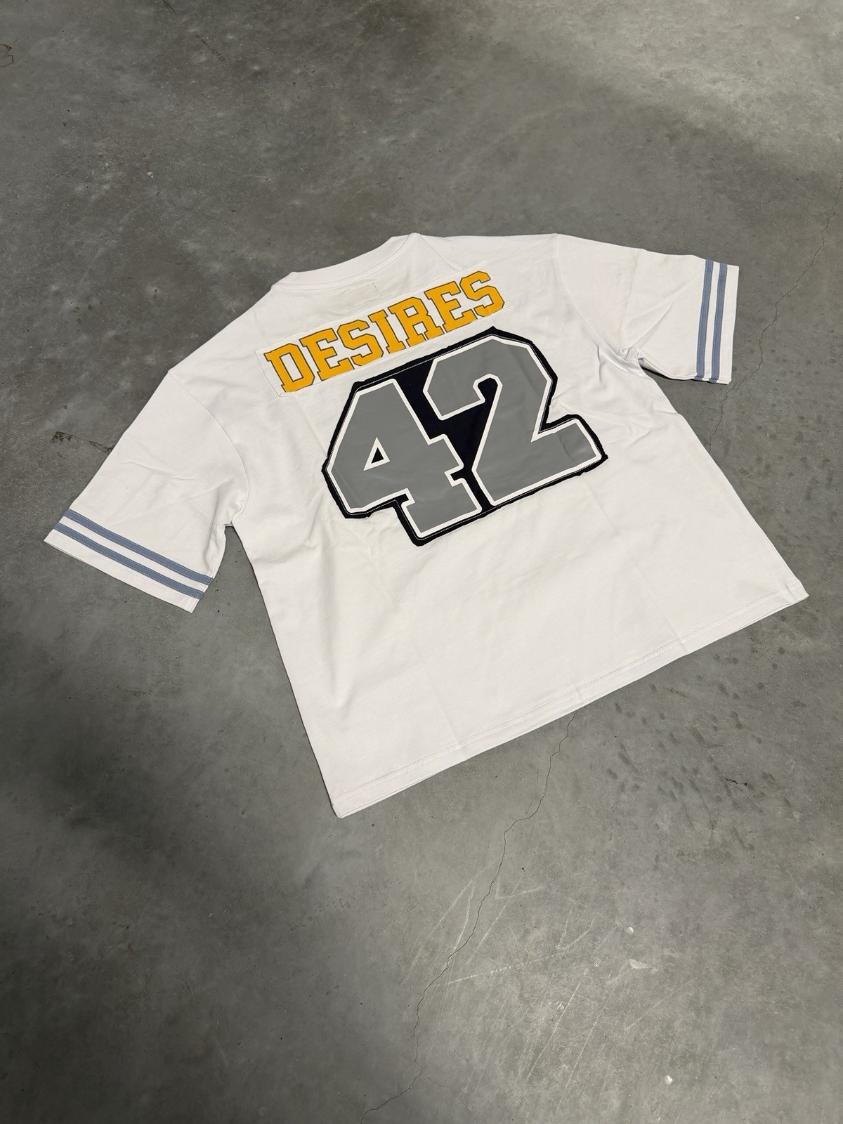 Bottega Desires Jackie Robinson Tee White 100% AUTHENTIC BRAND NEW FAST SHIPPING