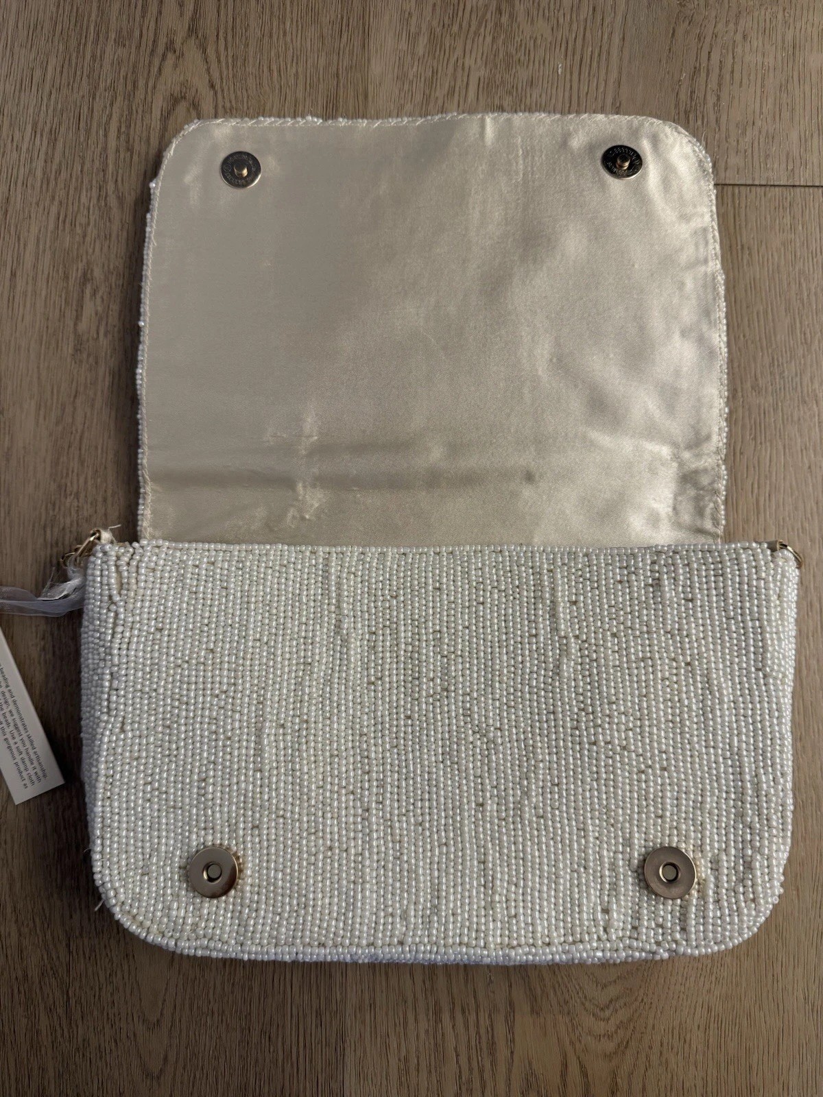 New Viral Tiktok Hummingbird Handmade Ivory Beaded Sequin Floral Shoulder Bag