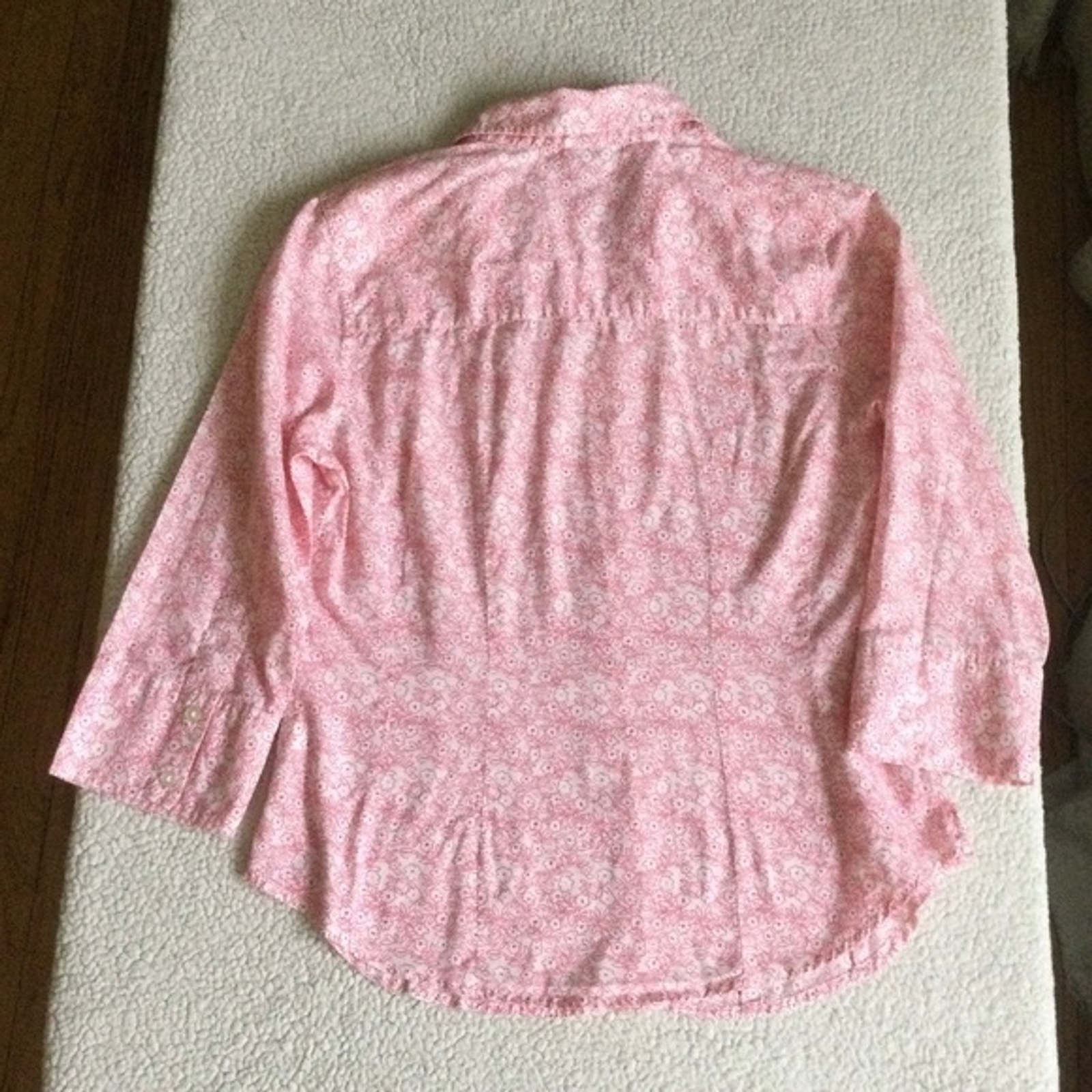Vintage GAP Floral Button Down Shirt Pink White Y2K – Sz Small
