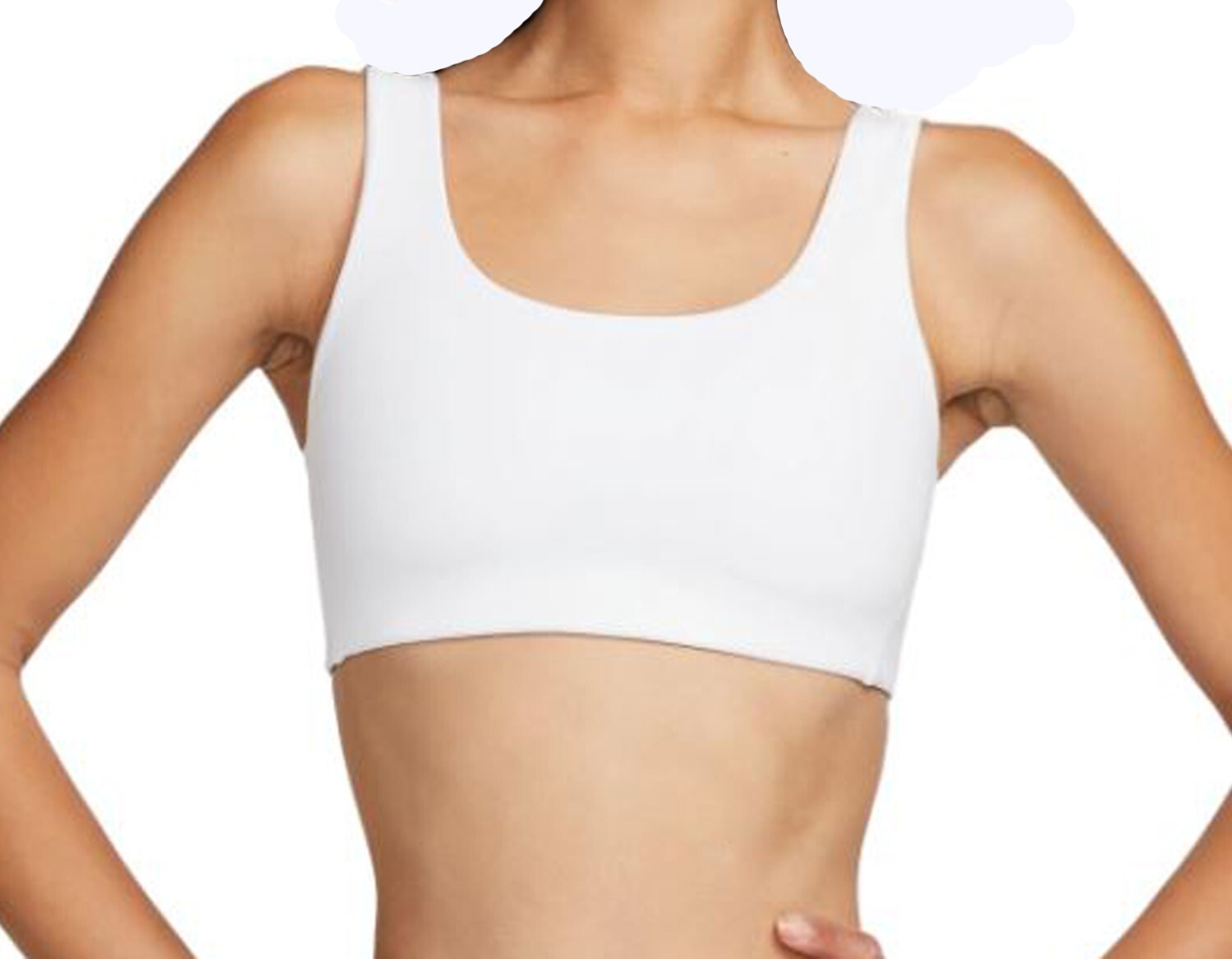 Nike Sports Bra Alate All U Light-Support Lightly Lined U-Neck, White DV9855