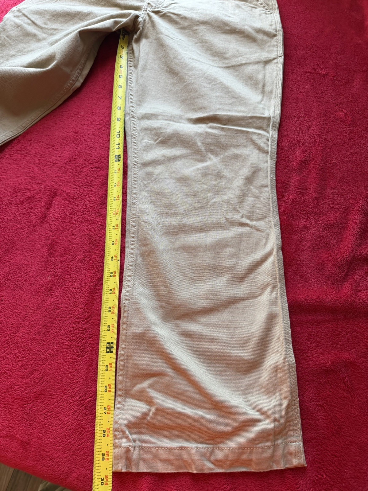 Carhartt Men’s Rugged Flex Canvas Work Pants Relaxed Fit Size 34×30 khaki NWT
