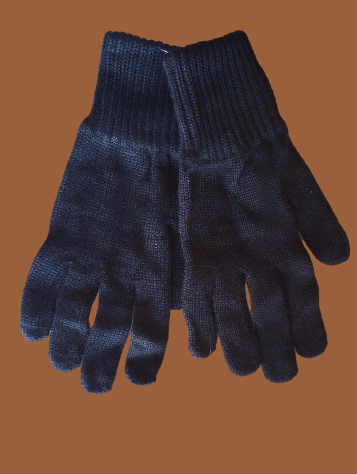 EAST GERMAN MILITARY ISSUE NAVY WOOL GLOVES COLD WEATHER NVA