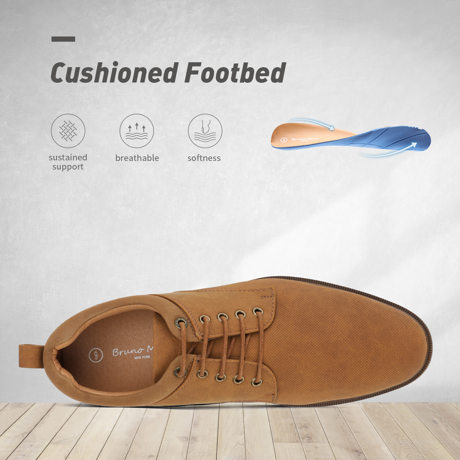 Men’s Casual Shoes Lace up Formal Dress Shoes Oxford Shoes 6.5-13