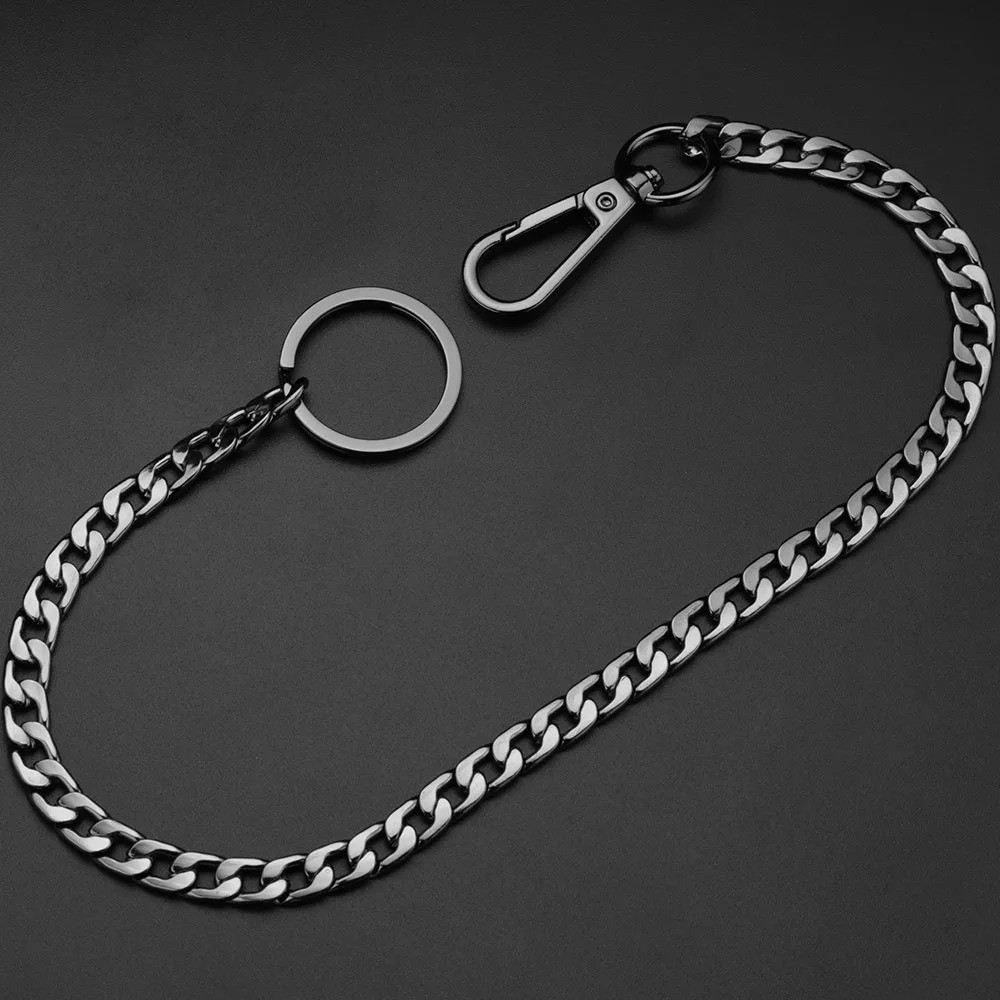 Heavy Duty Punk Wallet Chain 20″ Stainless Steel Jean Key Chain for Men Women