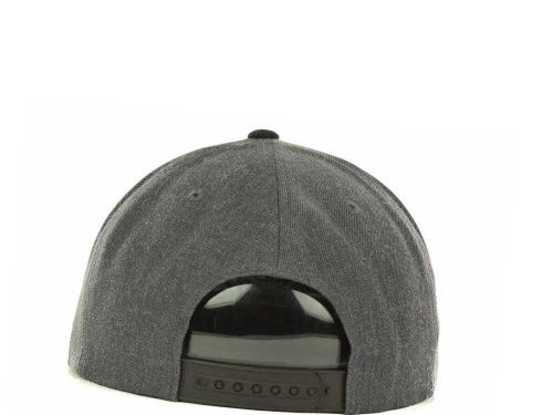 Volcom Stones Silver Logo 2Tone Charcoal Gray Black Adjustable Snapback Cap Hat
