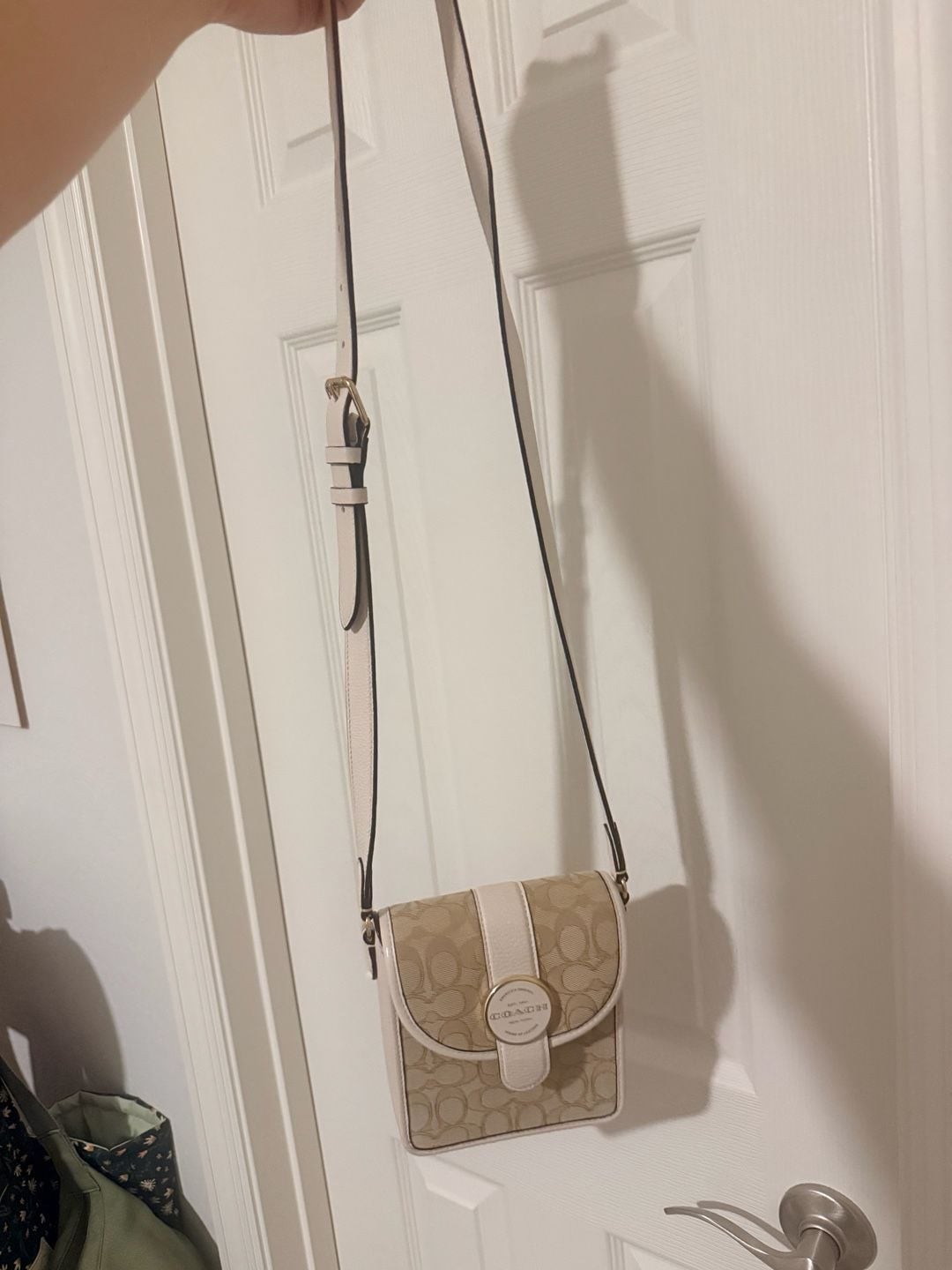Coach North/South Lonnie Crossbody in Signature Jacquard