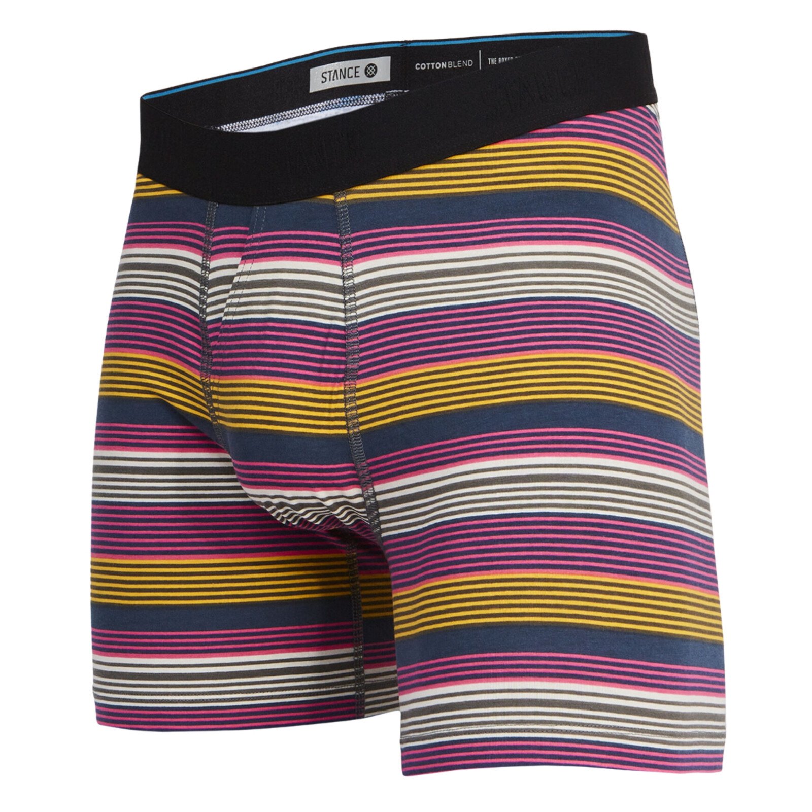 STANCE Cotton Blend Boxer Brief Underwear XL X-Large (39-42) Tracks Pink Yellow