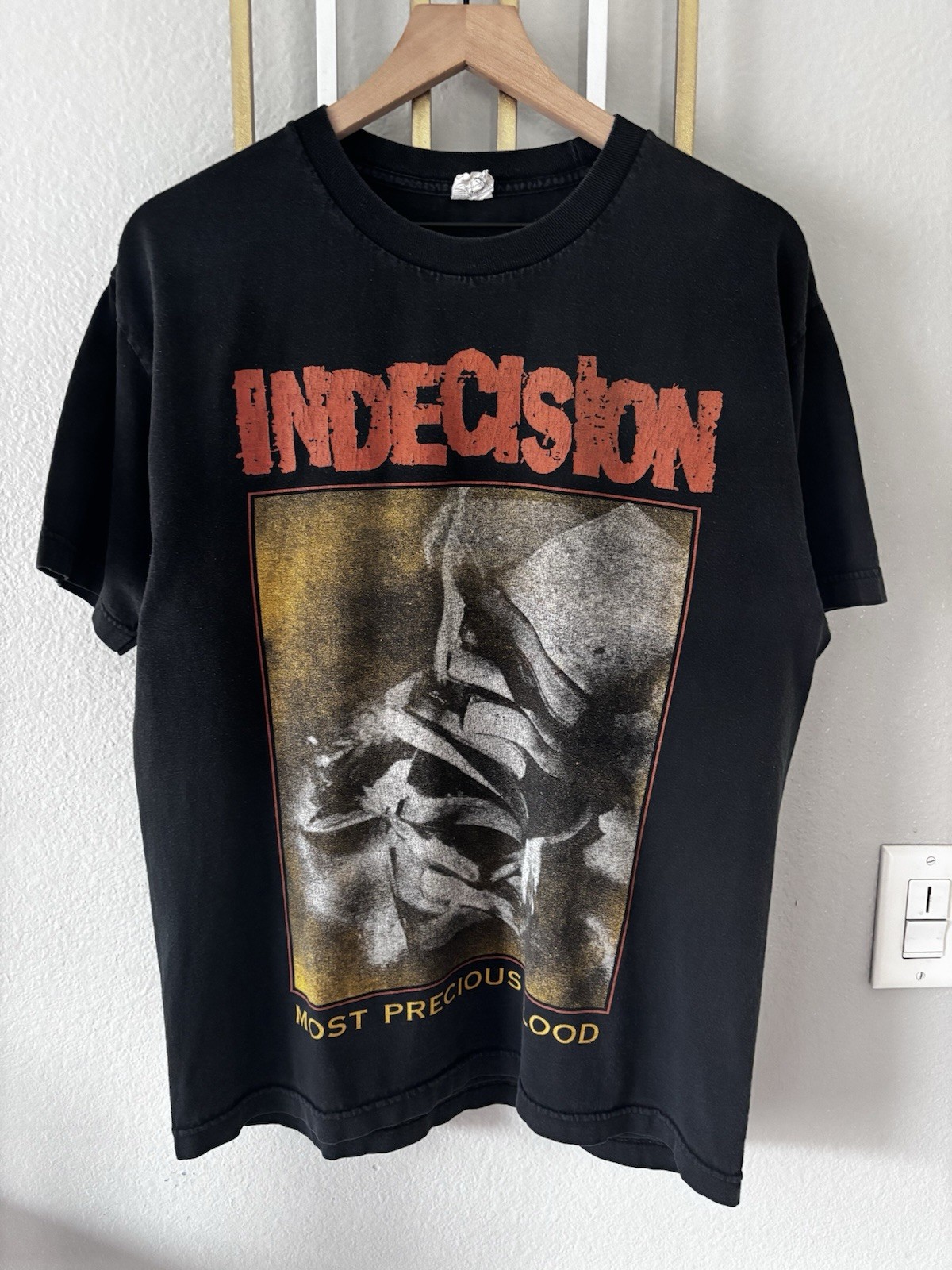 Vintage Indecision Most Precious Blood Shirt Size L Nyhc Hardcore Band