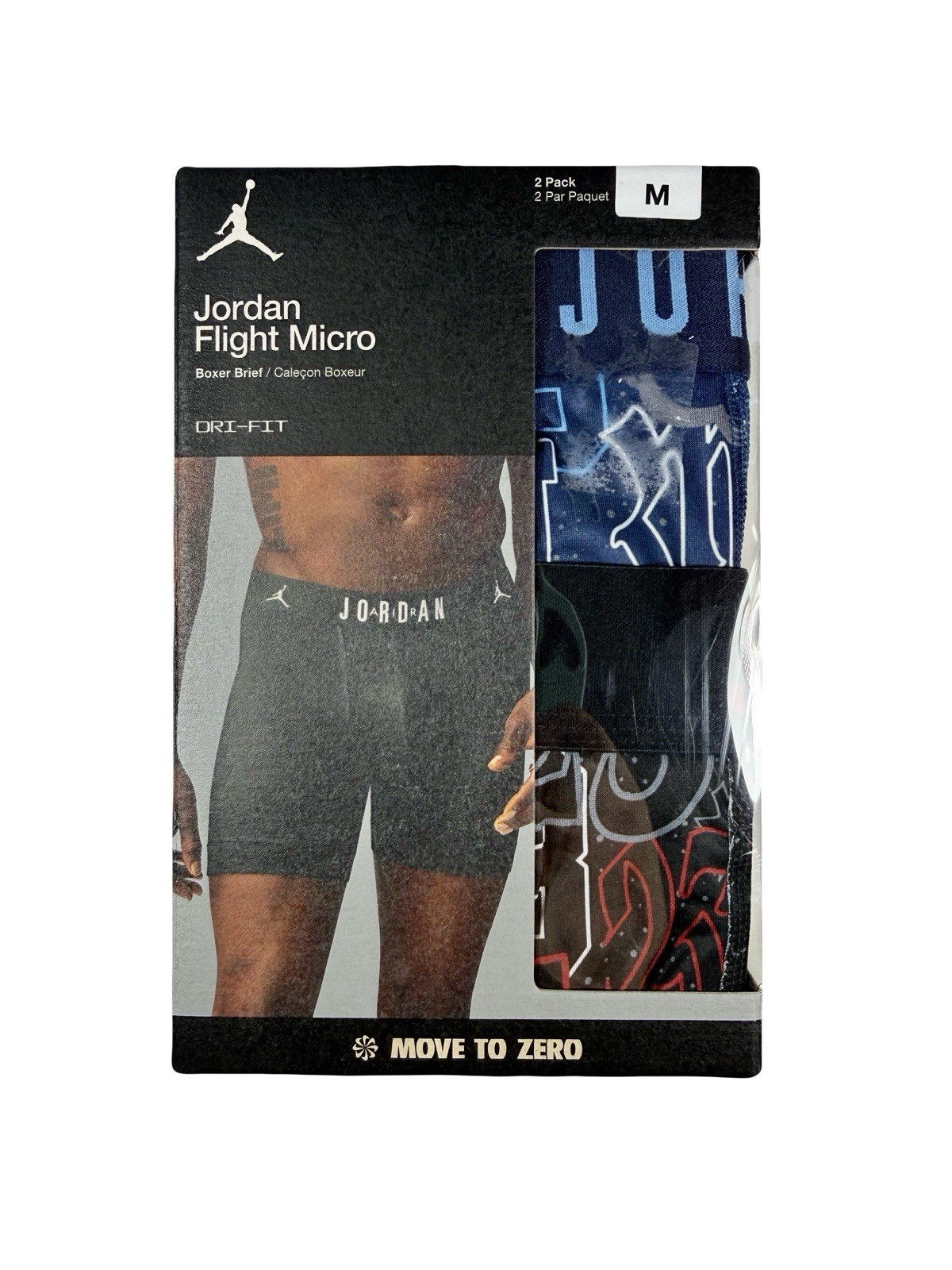 NWT. Jordan. 2 Pack. Flight Microfiber Boxer Brief. Mignight Navy. MRSP. $38.00