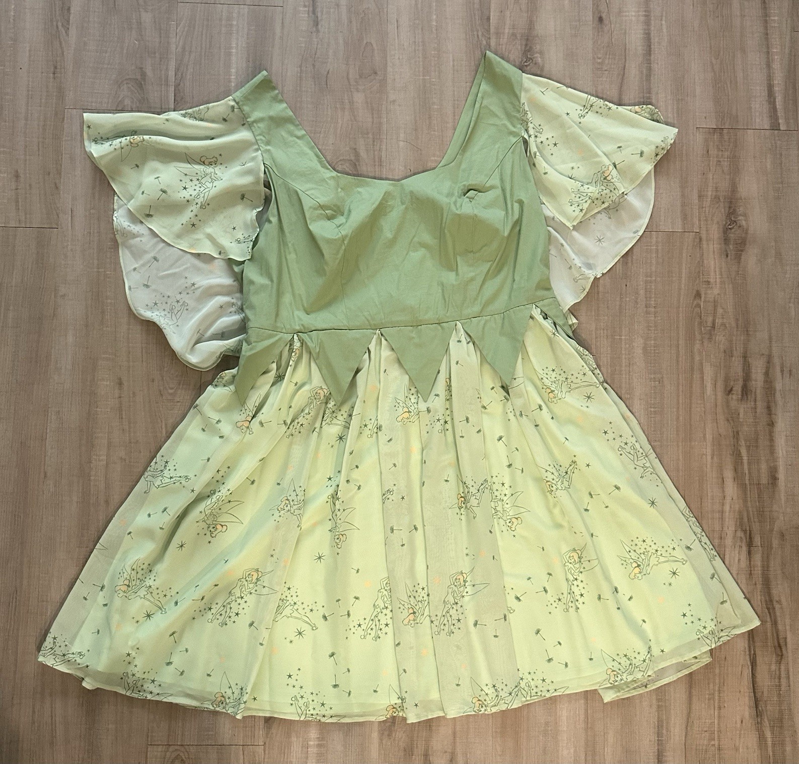 NWT Plus Size 20 Her Universe Disney Peter Pan Tinker Bell Retro Dress Hot Topic