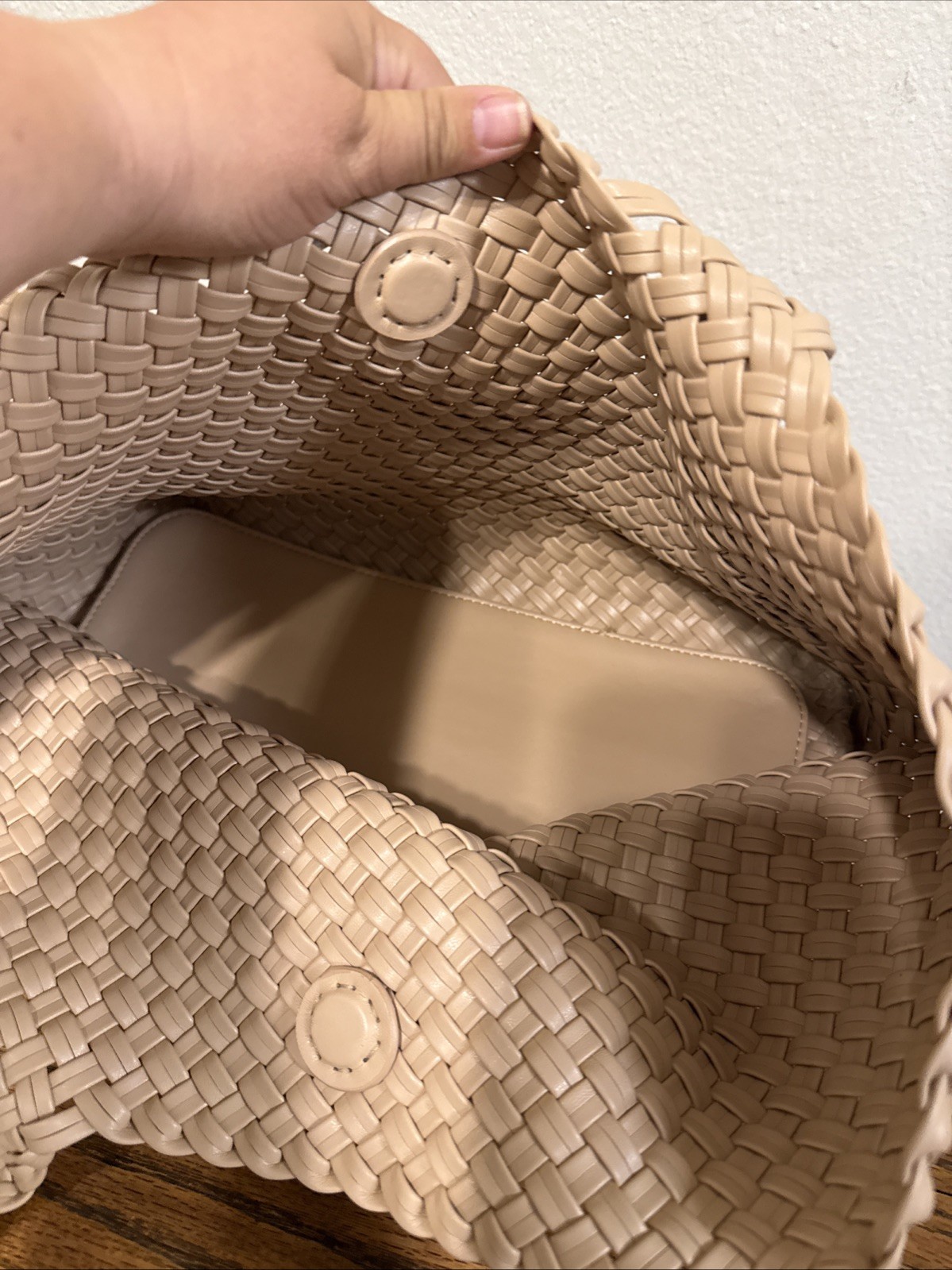 Woven Large Beige Tote New Without Tags Never Used Daytrip Summer