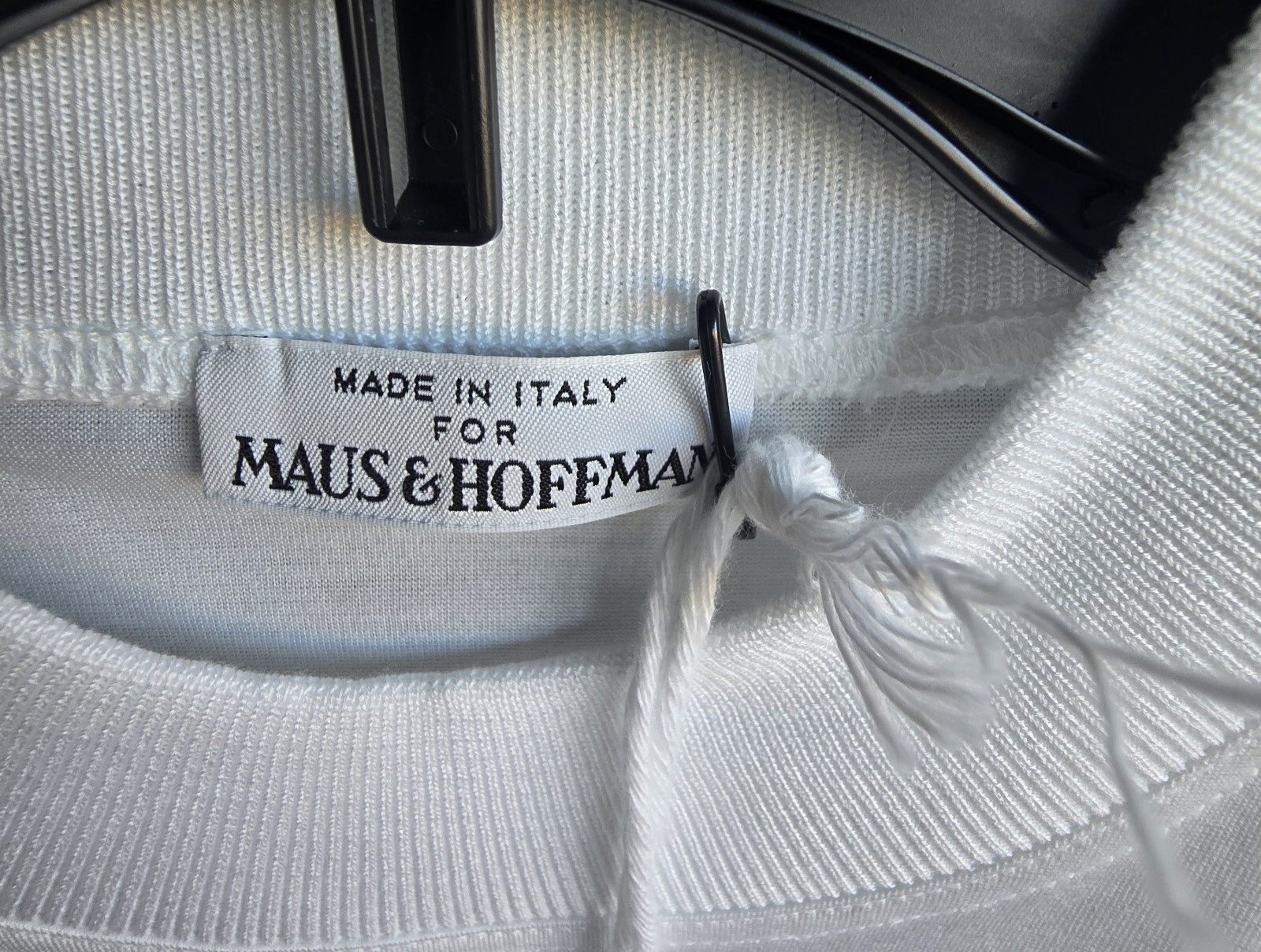 New Maus & Hoffman Roman Cotton Mock Turtleneck Short Sleeve Made In Italy XL