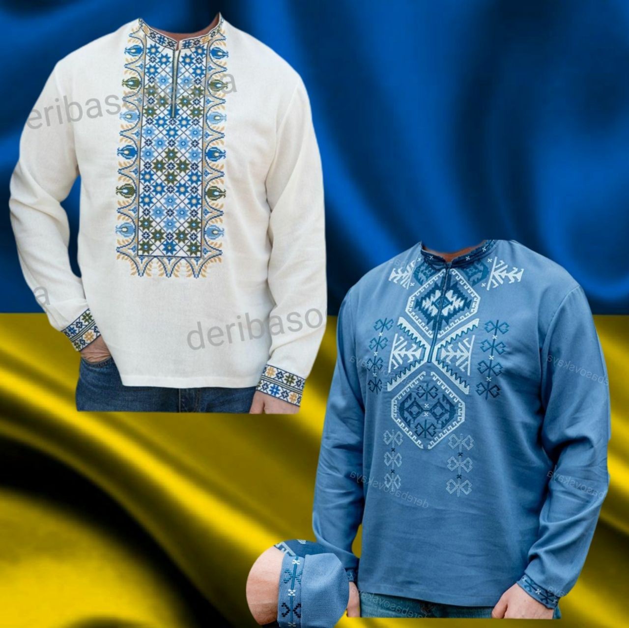 Traditional Ukrainian men’s embroidered shirt Vyshyvanka XS,S,M,L,XL 2XL,3XL,4XL