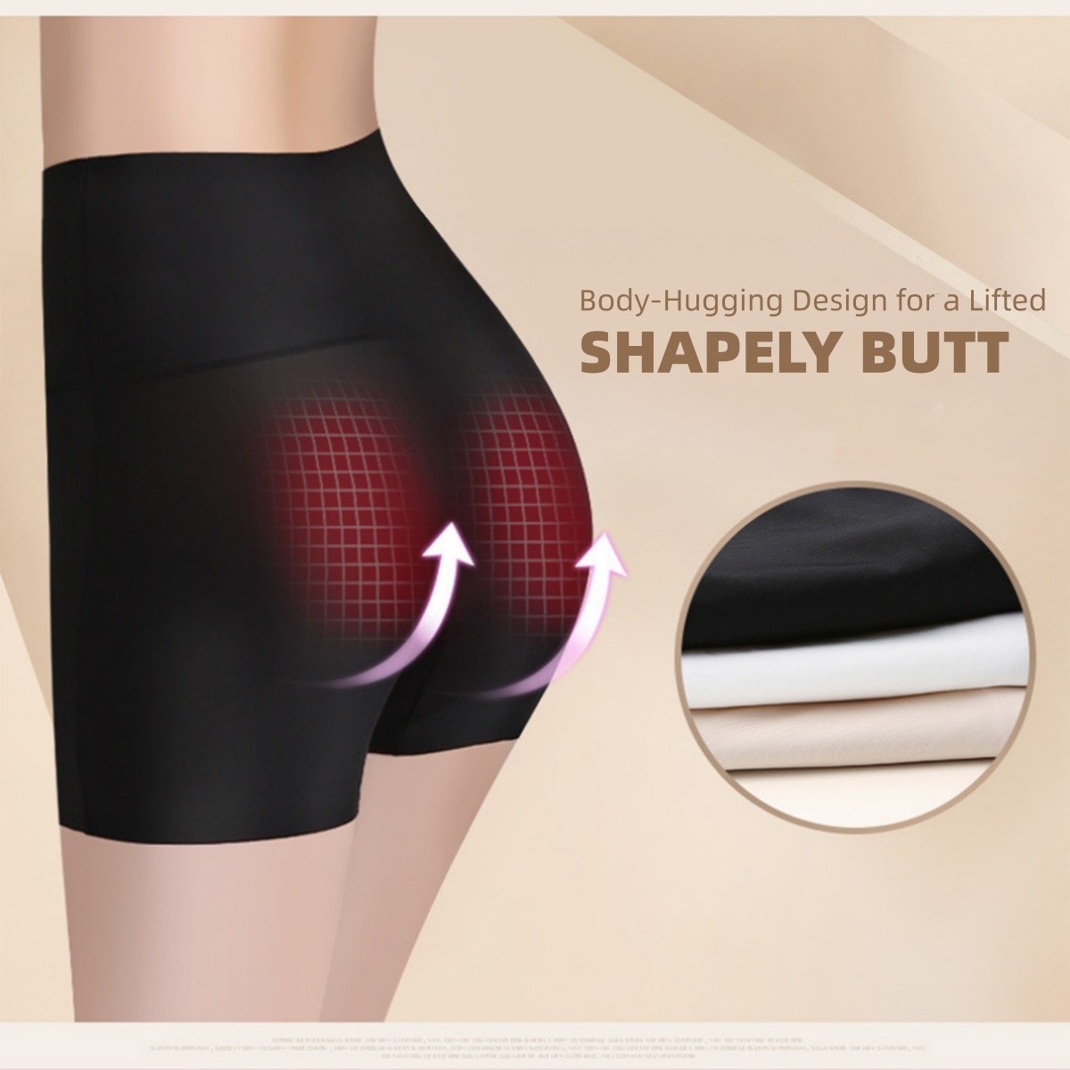 Women Butt Lift Safety Shorts High Waist Tummy Control Anti Chafing Panties US