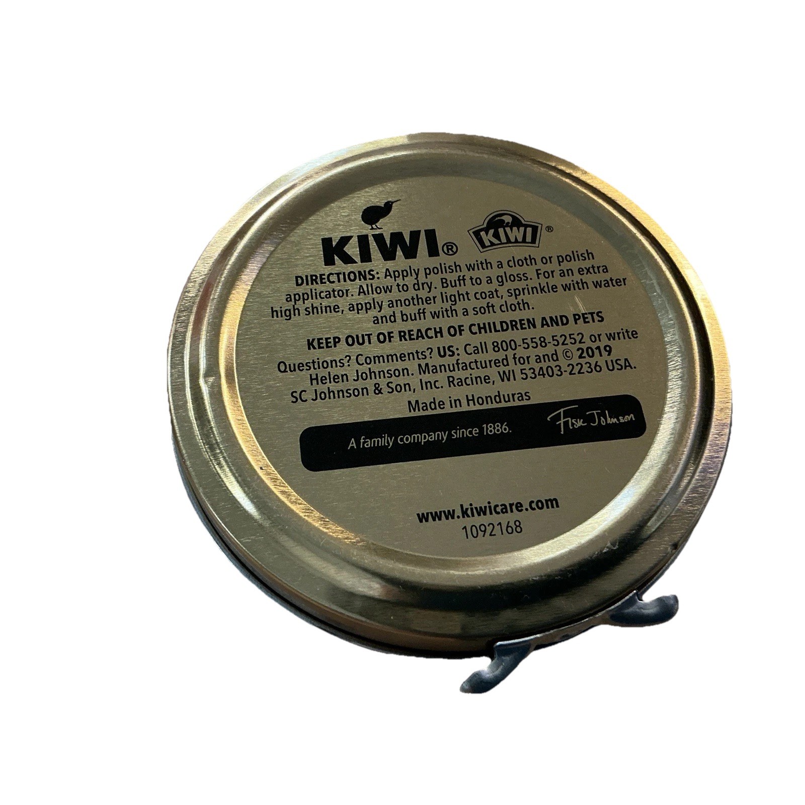 2-PK KIWI Mid Tan Leather Shoe/Boot Polish 32g (1-1/8 Oz.) Renew/Protect