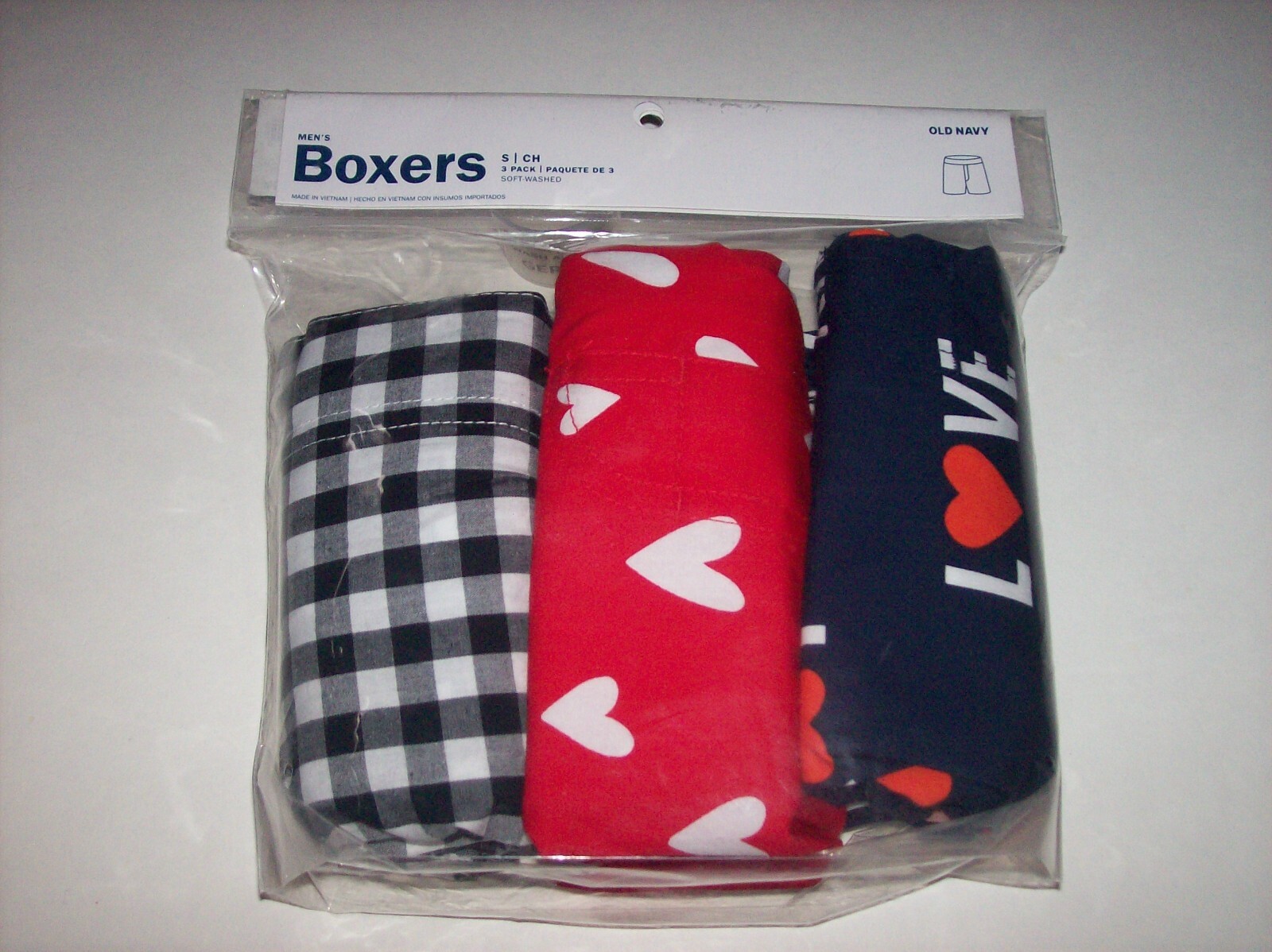 Old Navy Underwear Mens 3 Boxers Valentine Day S M L XL XXL XXXL New