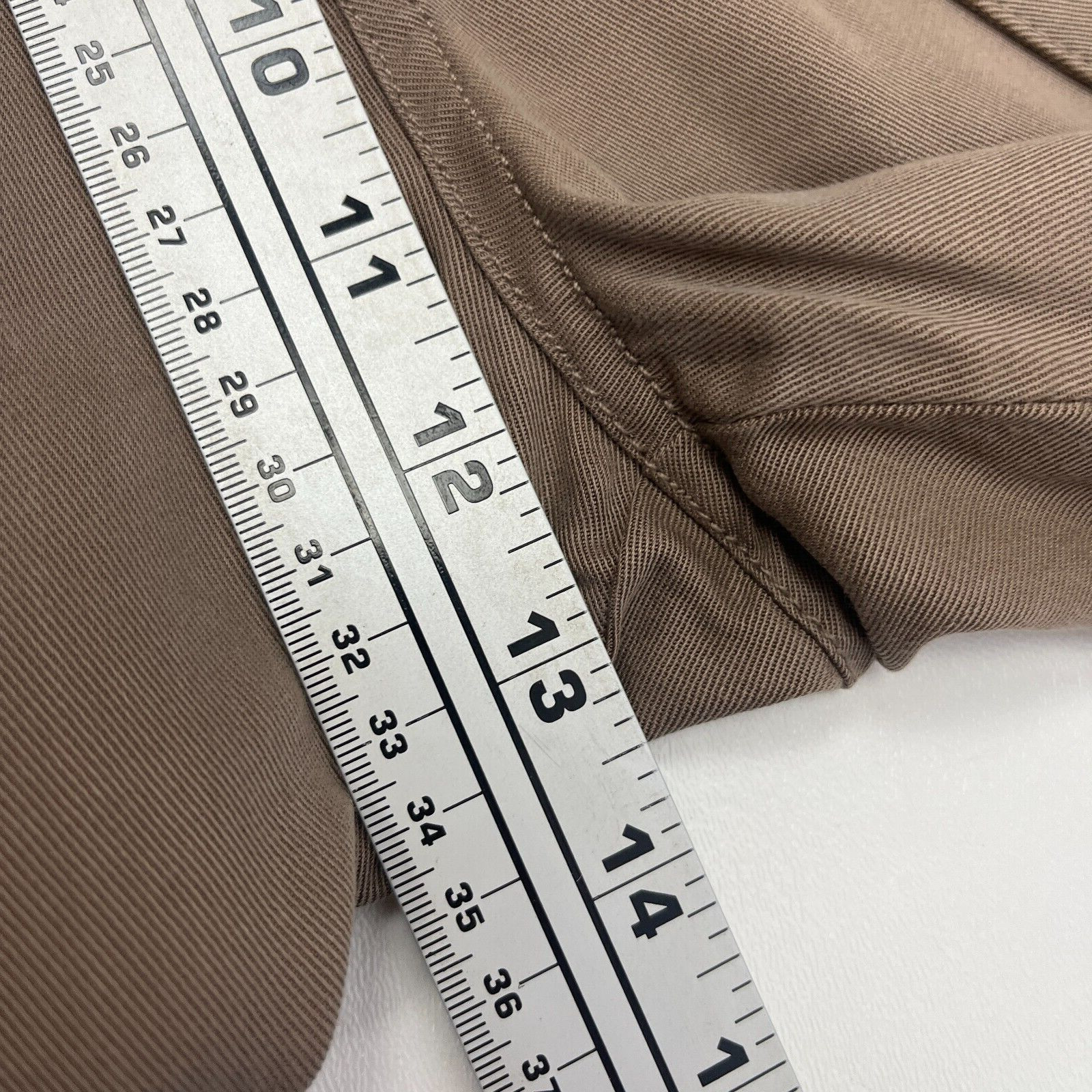 Sundance Fluid Days Pants Lyocell Viscose High Waist Belted Clay Brown Size 14