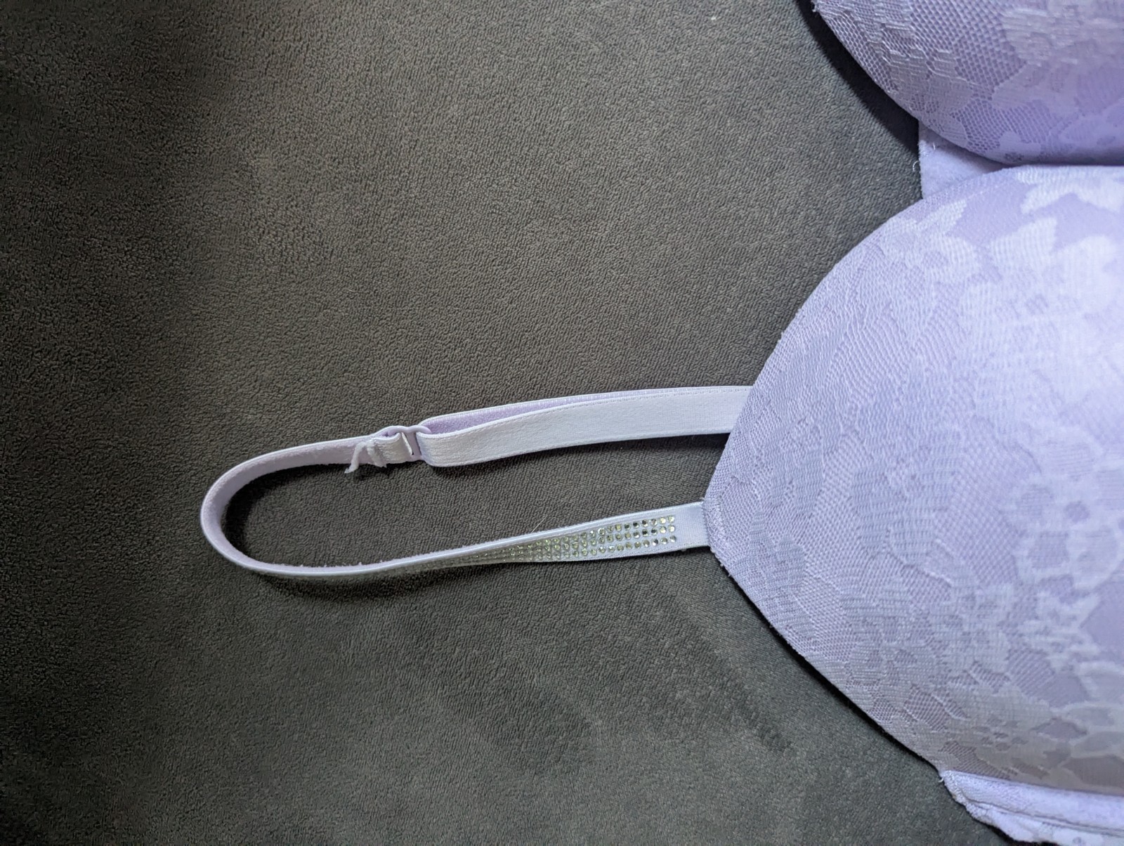 Victoria’s Secret 38C Super Push Up Bra Wear Everywhere Floral Lace Padded