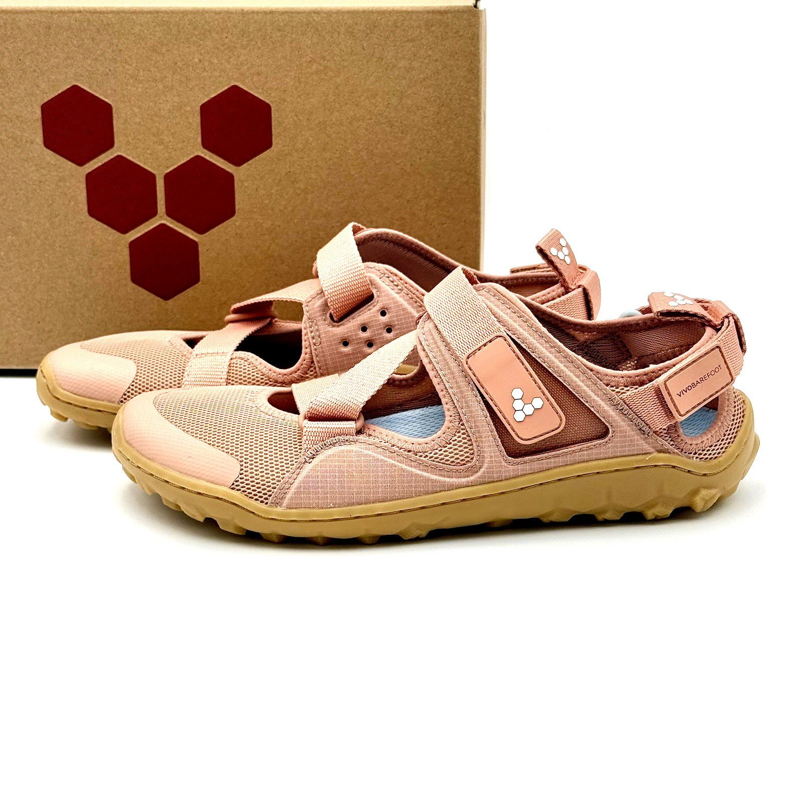Vivobarefoot Women’s Tracker Sandal Slingback Textile Synthetic 209511-08 Clay