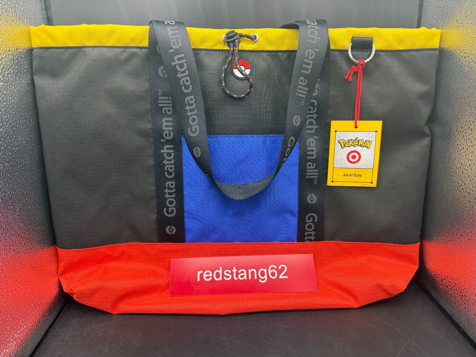 Pokémon x Target Adventure Tote Bag Purse Exclusive Black Blue Red Yellow