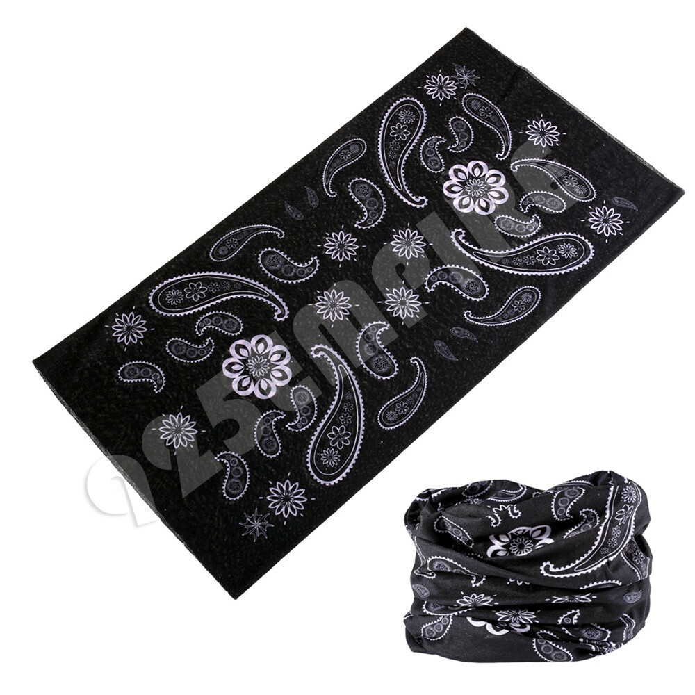 Women Face Mask Cover Tube Bandana Headband Scarf Paisley Neck Gaiter