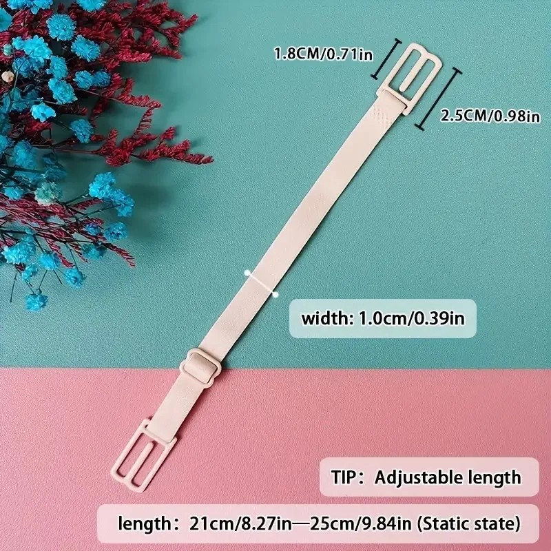 3pc Bra Strap Holder Nonslip Elastic Adjustable Band Strap Racer Back Clip Women