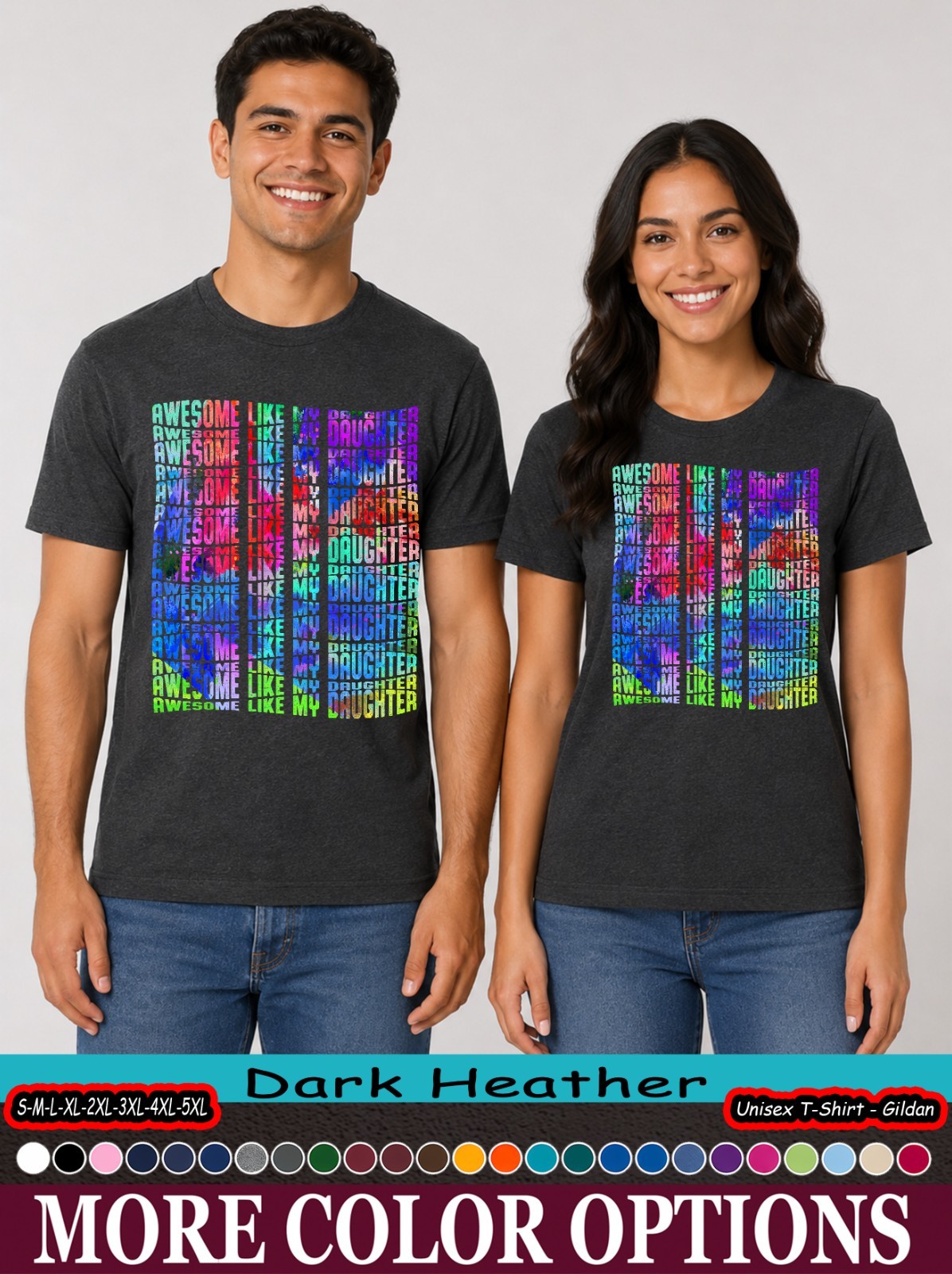 Awesome Like My Daughter Shirt, Proud Dad Father’s Day Gift T-Shirt