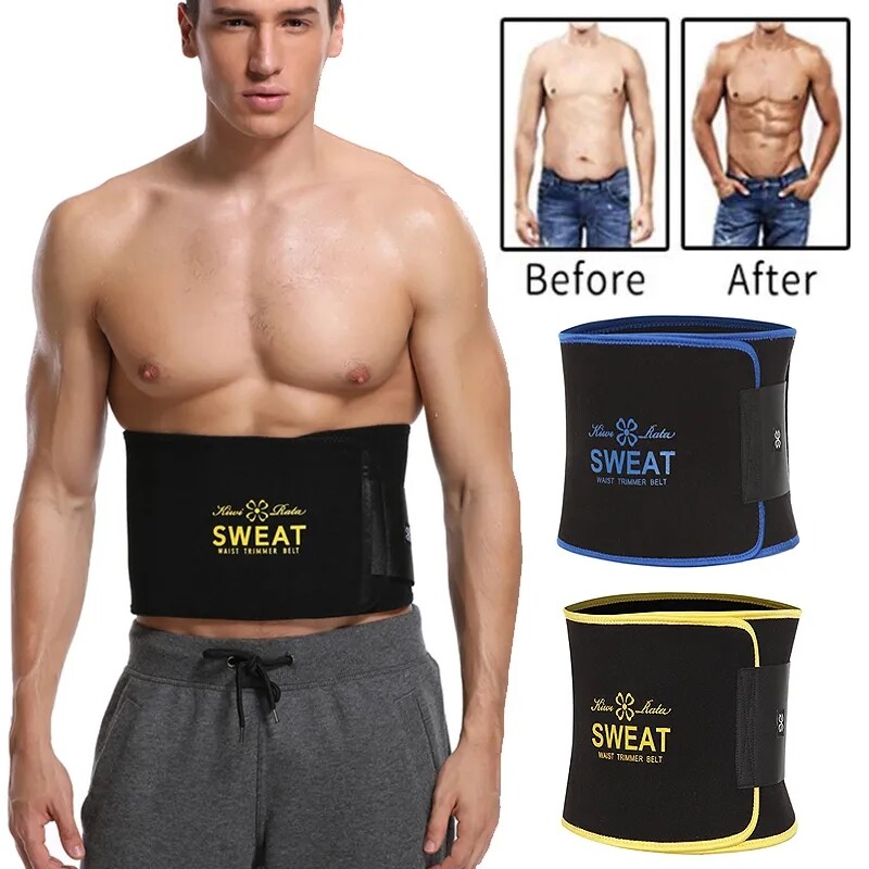 Men&Women Waist Trimmer Belt Burn Fat Sweat Body Shaper Weight Loss Girdle Gym