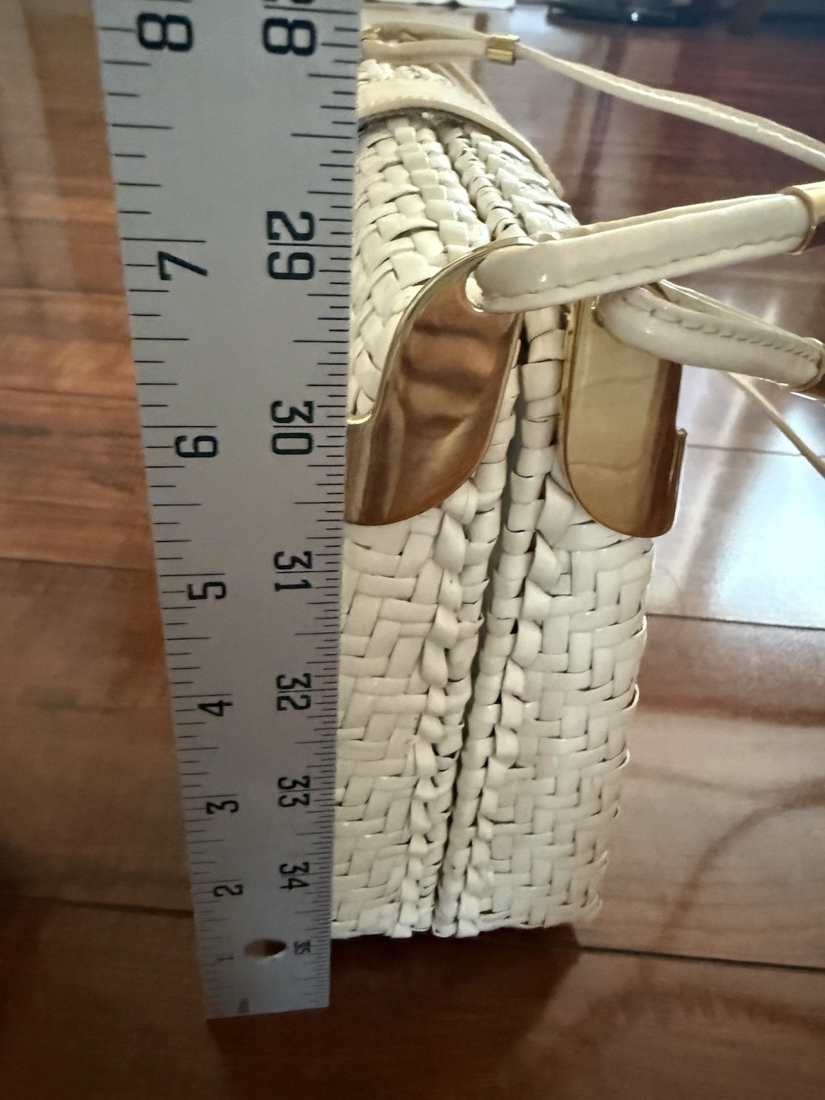 Vintage Rodo Italy Woven Crossbody Shoulder Bag Leather Strap