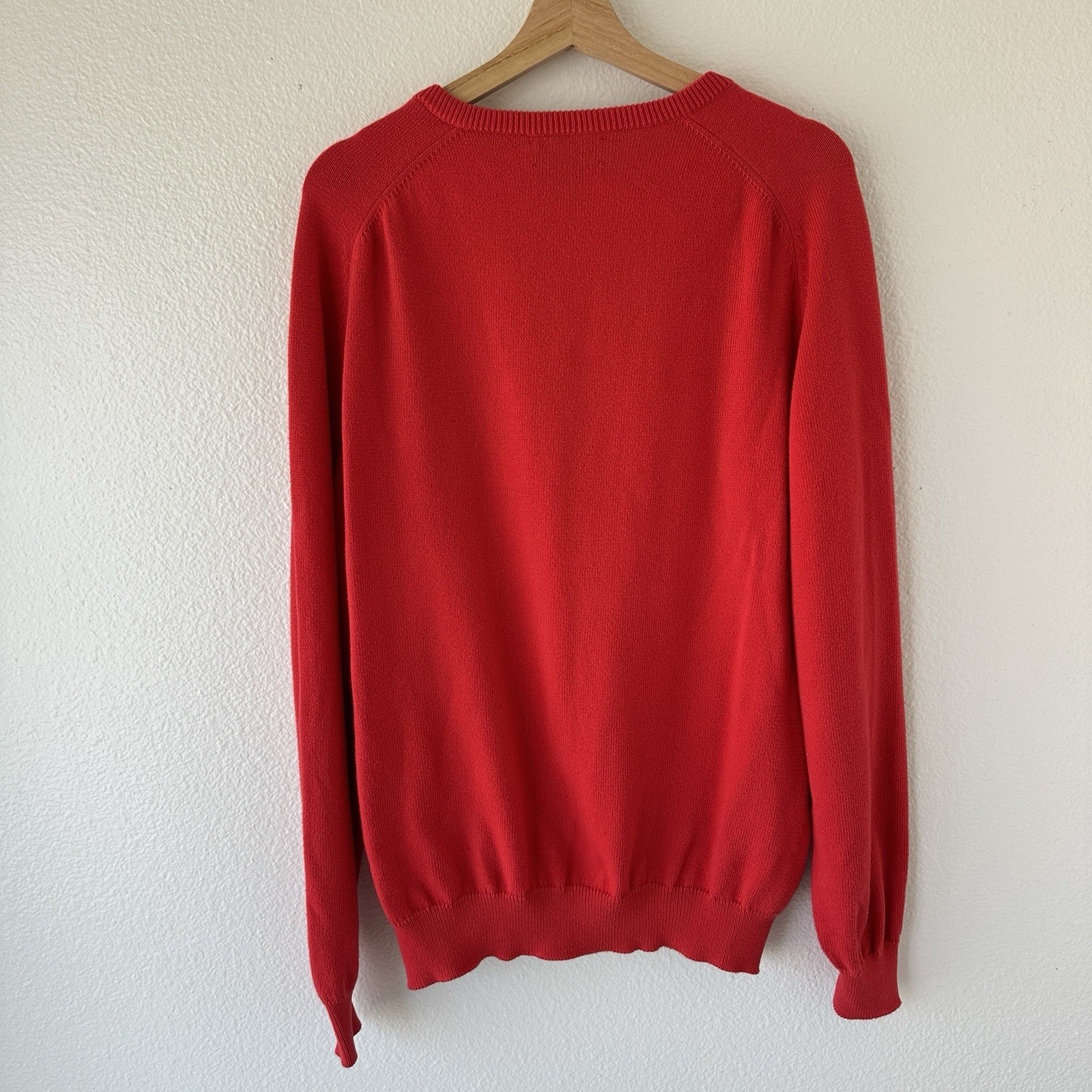 Vintage Titleist Golf Sweater Men’s L Made In Scotland 100% Cotton Red 80s 90s