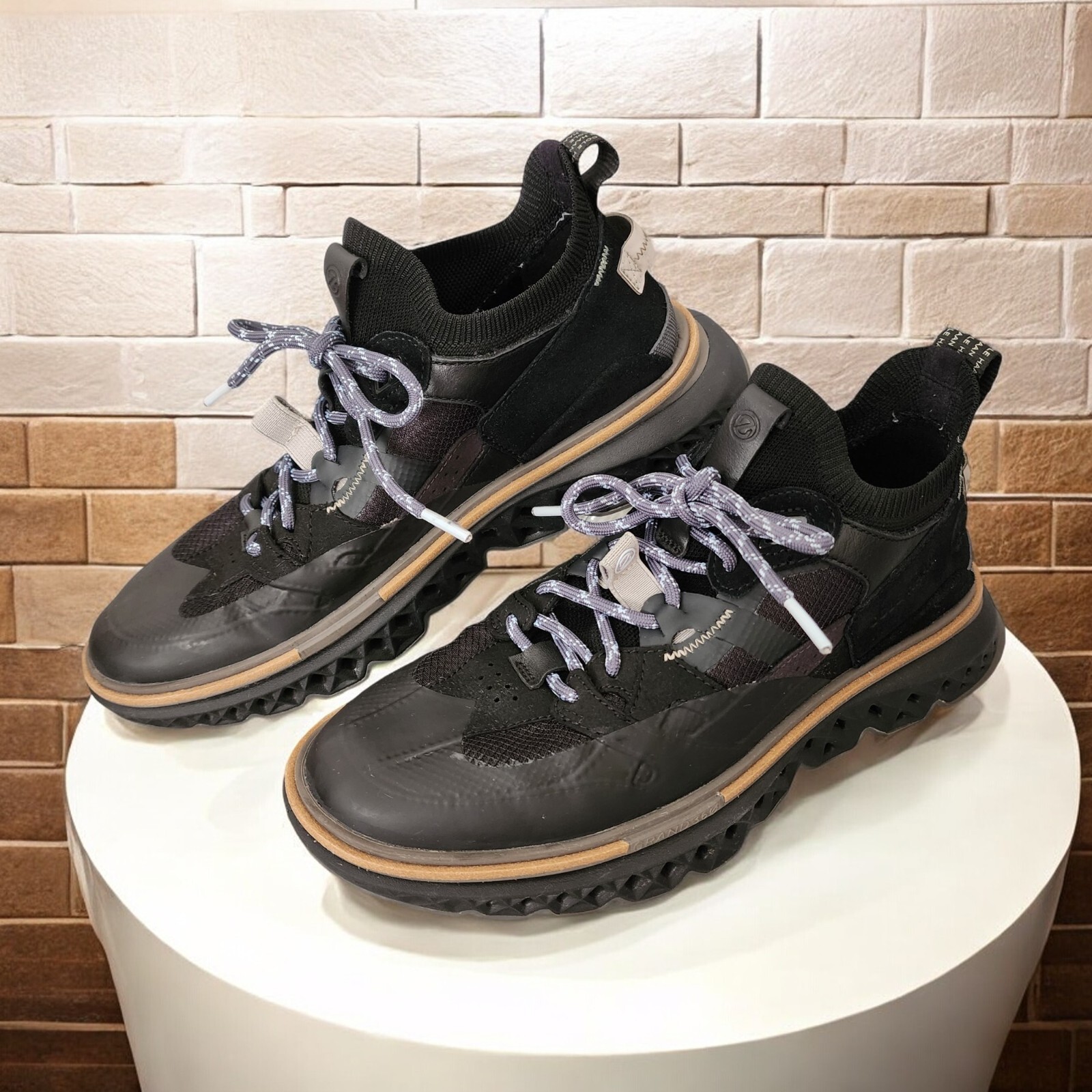 COLE HAAN 5.ZEROGRAND WRK Women’s Shoes 8.5 B Black Dark Pavement Gray Brown