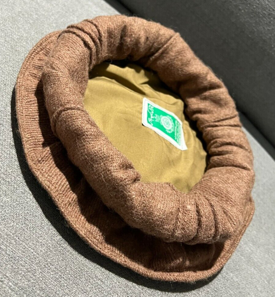 Afghan Pakistan Chitrali Pashtun Tribal Pakol Cap Kufi Topi Hat Light/Pale Brown