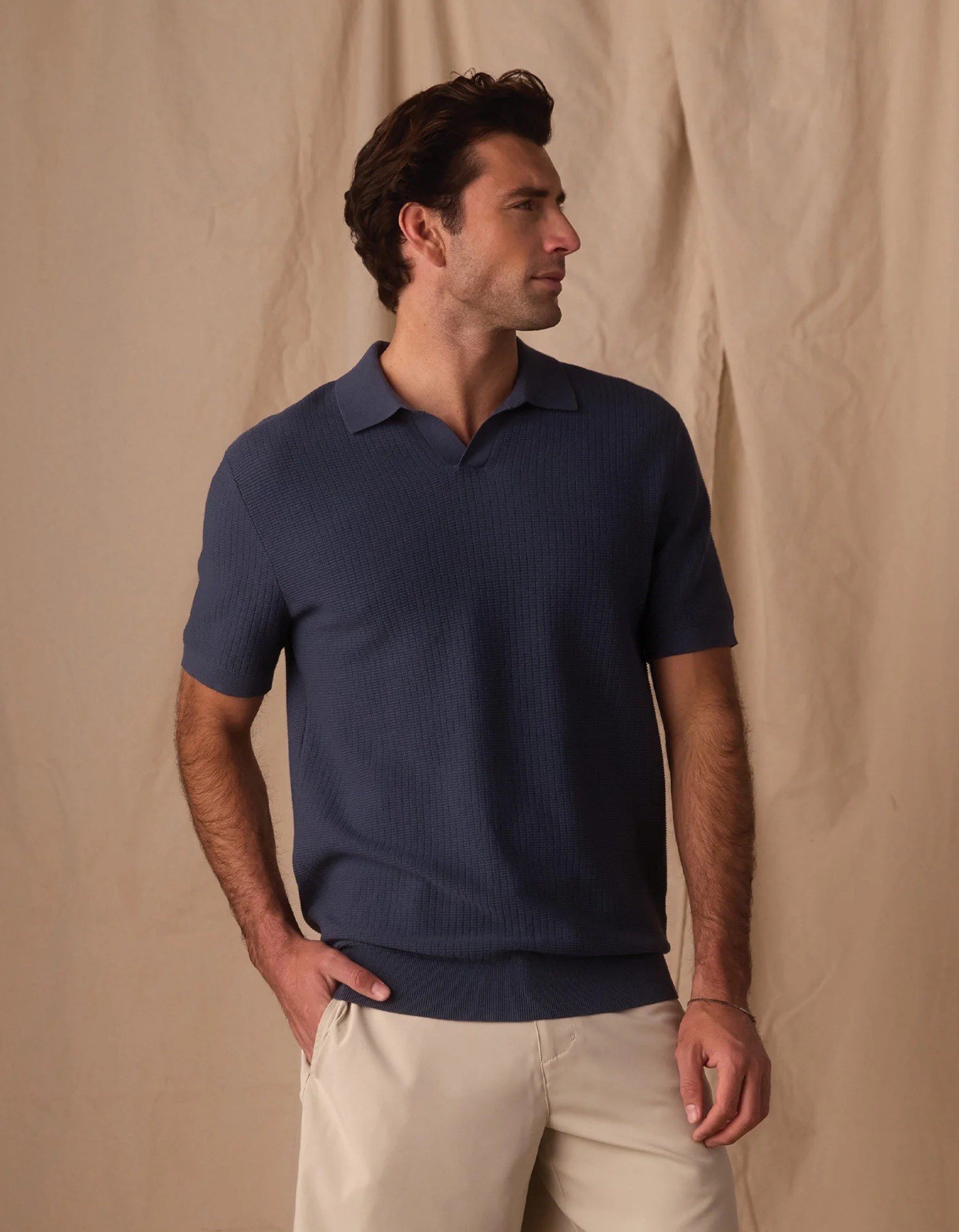 Normal Brand Breezeknit Polo Vintage Blue Men’s Size XL