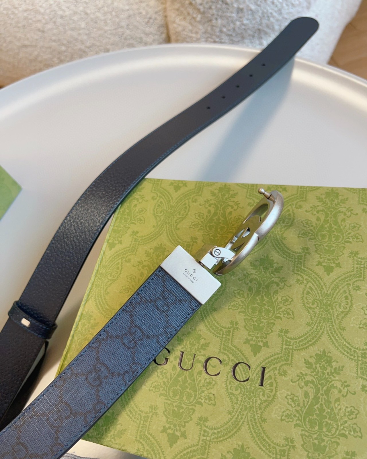 GG Supreme Canvas Reversible Belt With Box Size 95 – 3.8cm