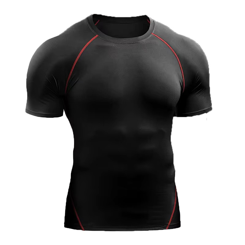 Men Compression T-Shirt Summer Sports Running Quick Dry Fitness Tee Gym Top Gift