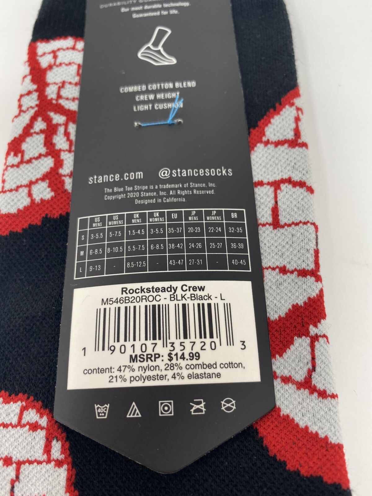 Stance Rocksteady Crew Socks Size L (9-13) – NEW WITH TAGS