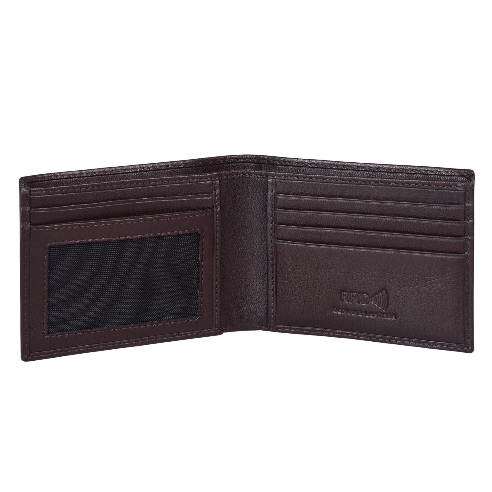 Leather Bifold Wallets For Men with 2 Note Compartment, 6 Card Slots, 2 Slip …